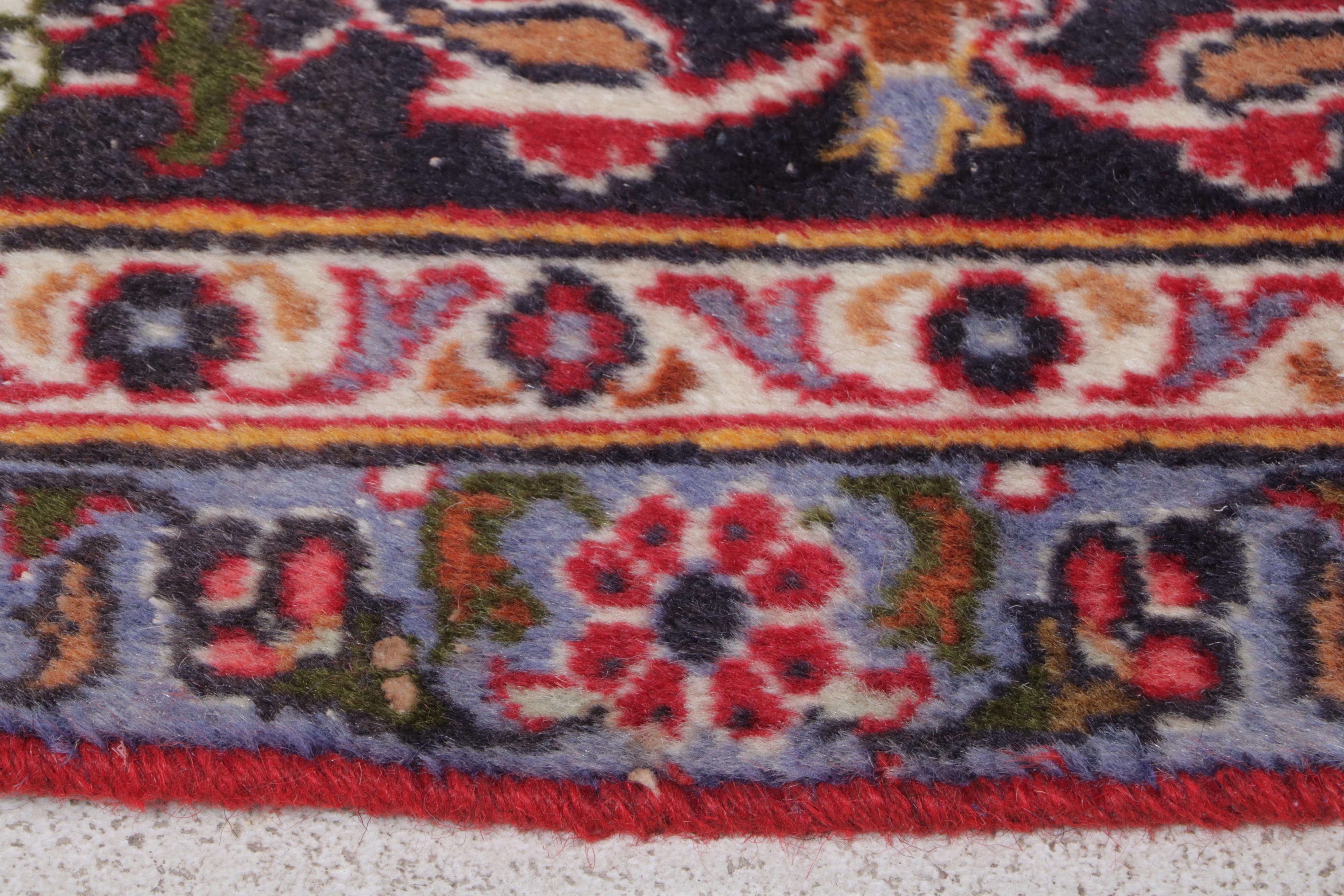 8'3 x 11'3 Hand-Knotted Persian Kashan Area Rug