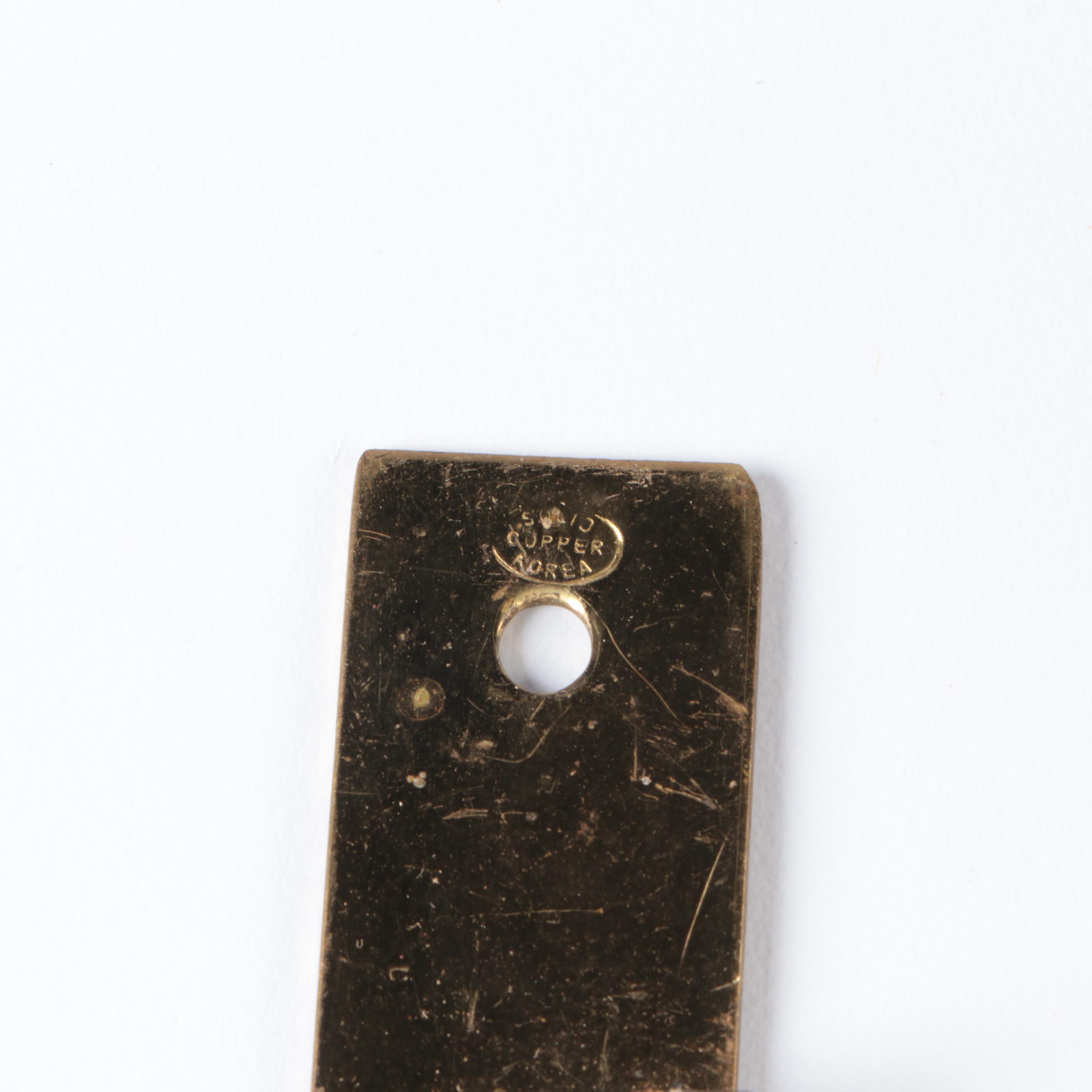 Bear, Tree, and Rocking Horse Hanging Copper Cookie Cutters