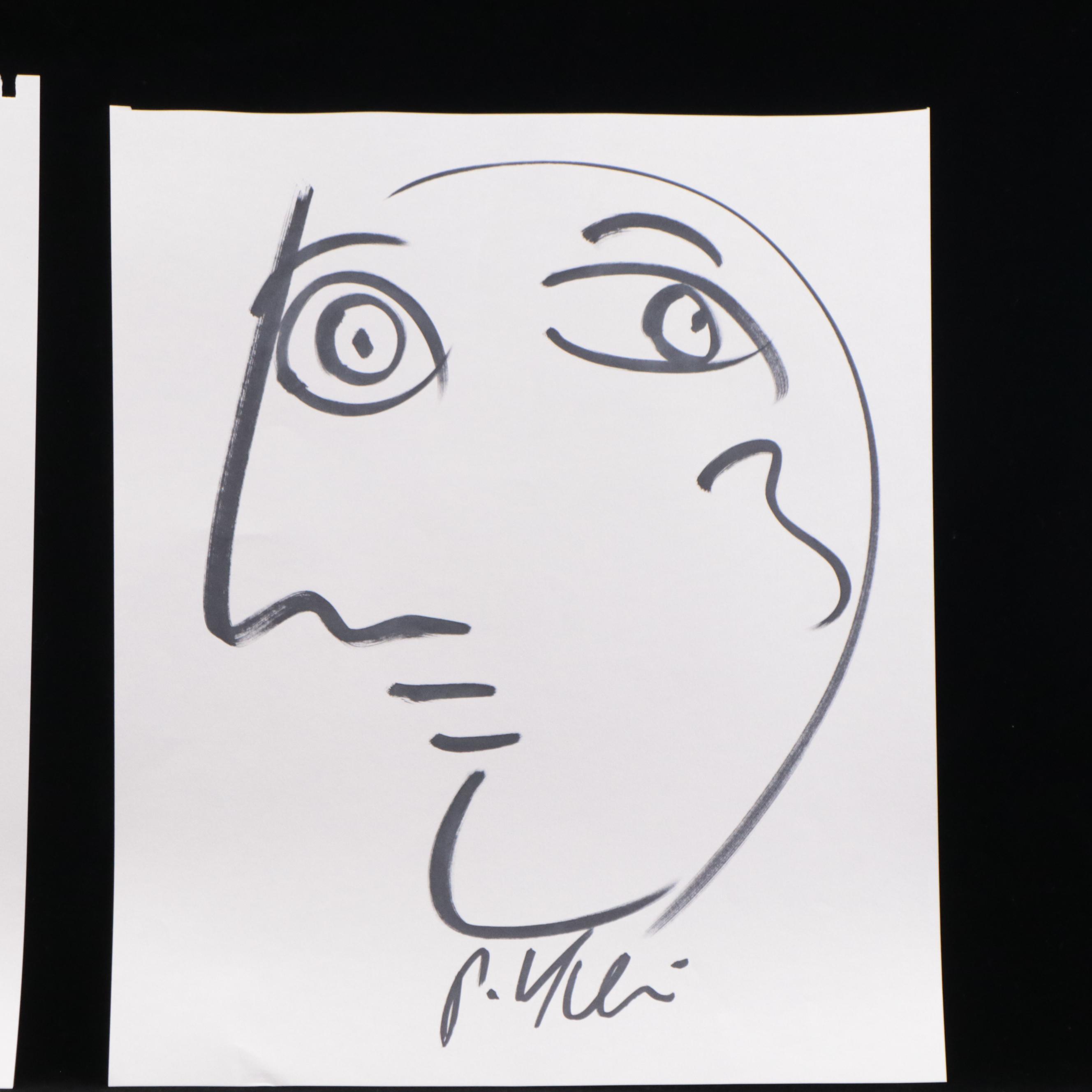 Peter Keil Abstract Ink Portraits