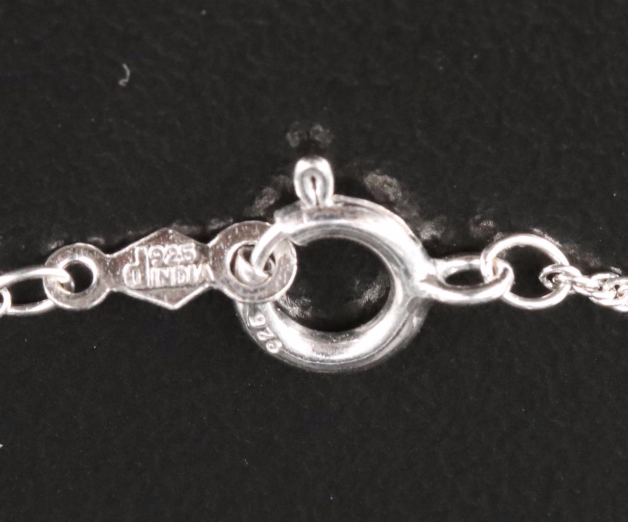 Sterling Ruby and Sapphire Heart Pendant Necklace