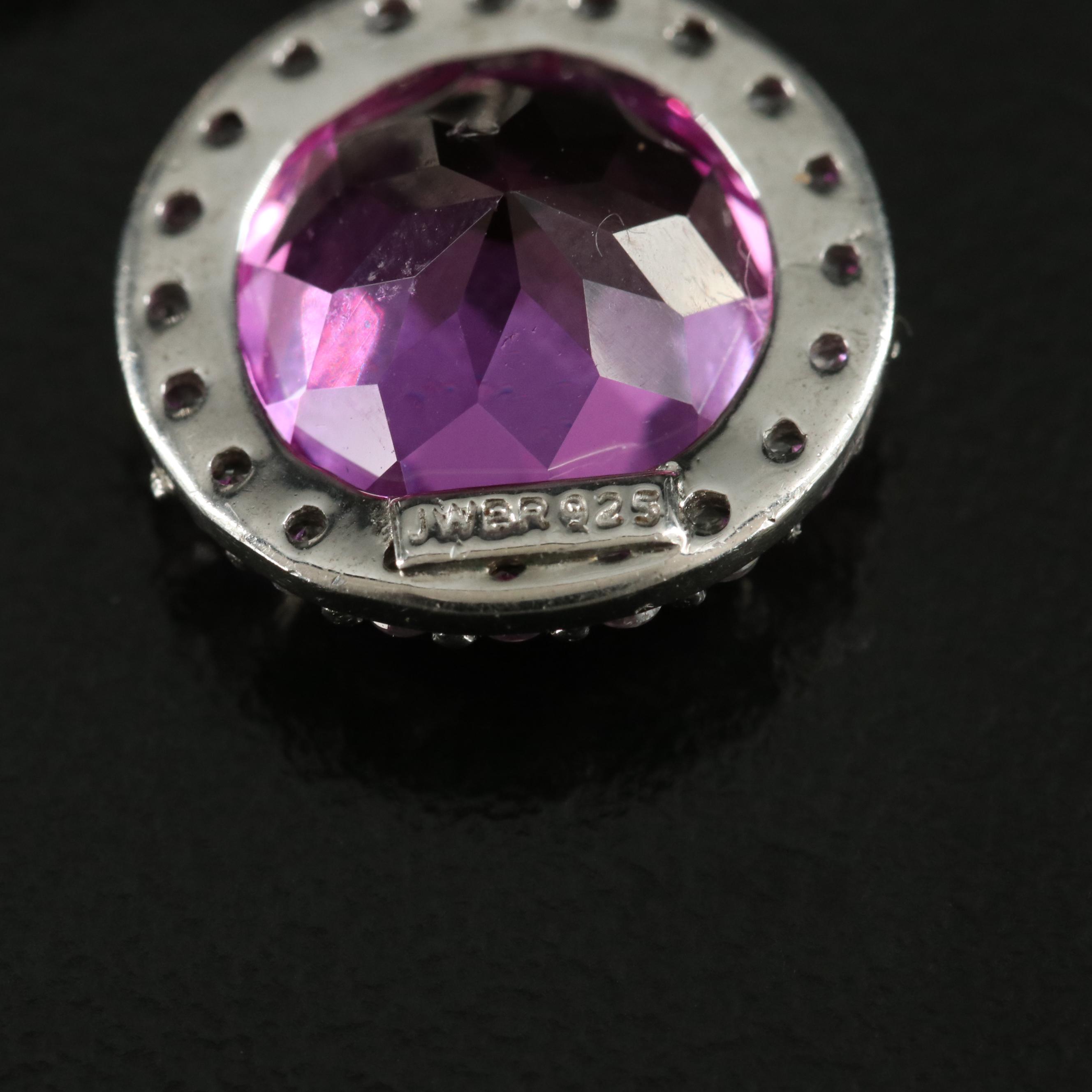 Sterling Sapphire and Topaz Earrings