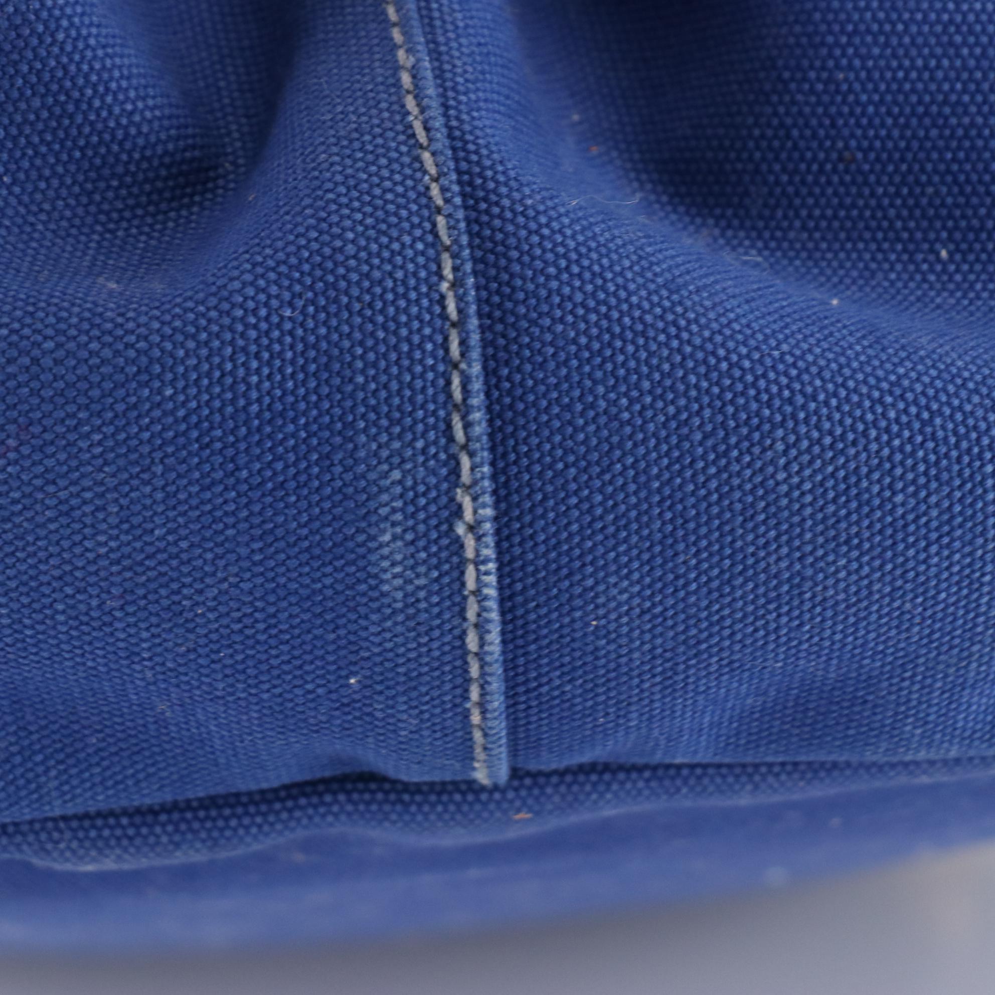 Prada Canapa Tote Bag in Cobalt Blue Canvas