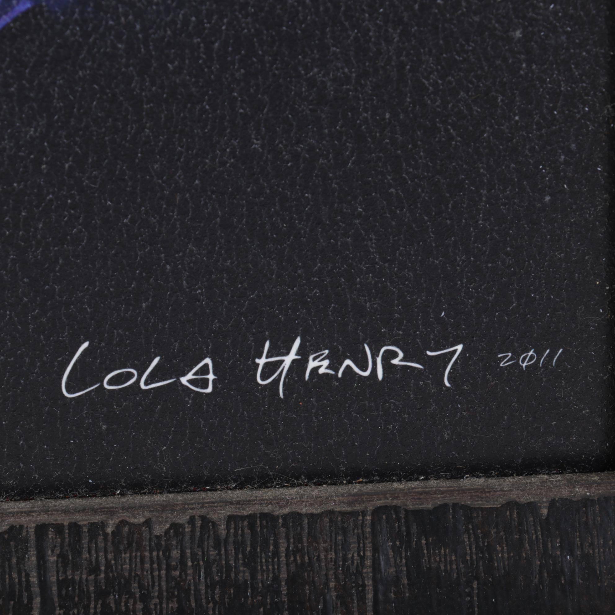 Giclée After Lola Henry "Techno Butterfly II," 21st century