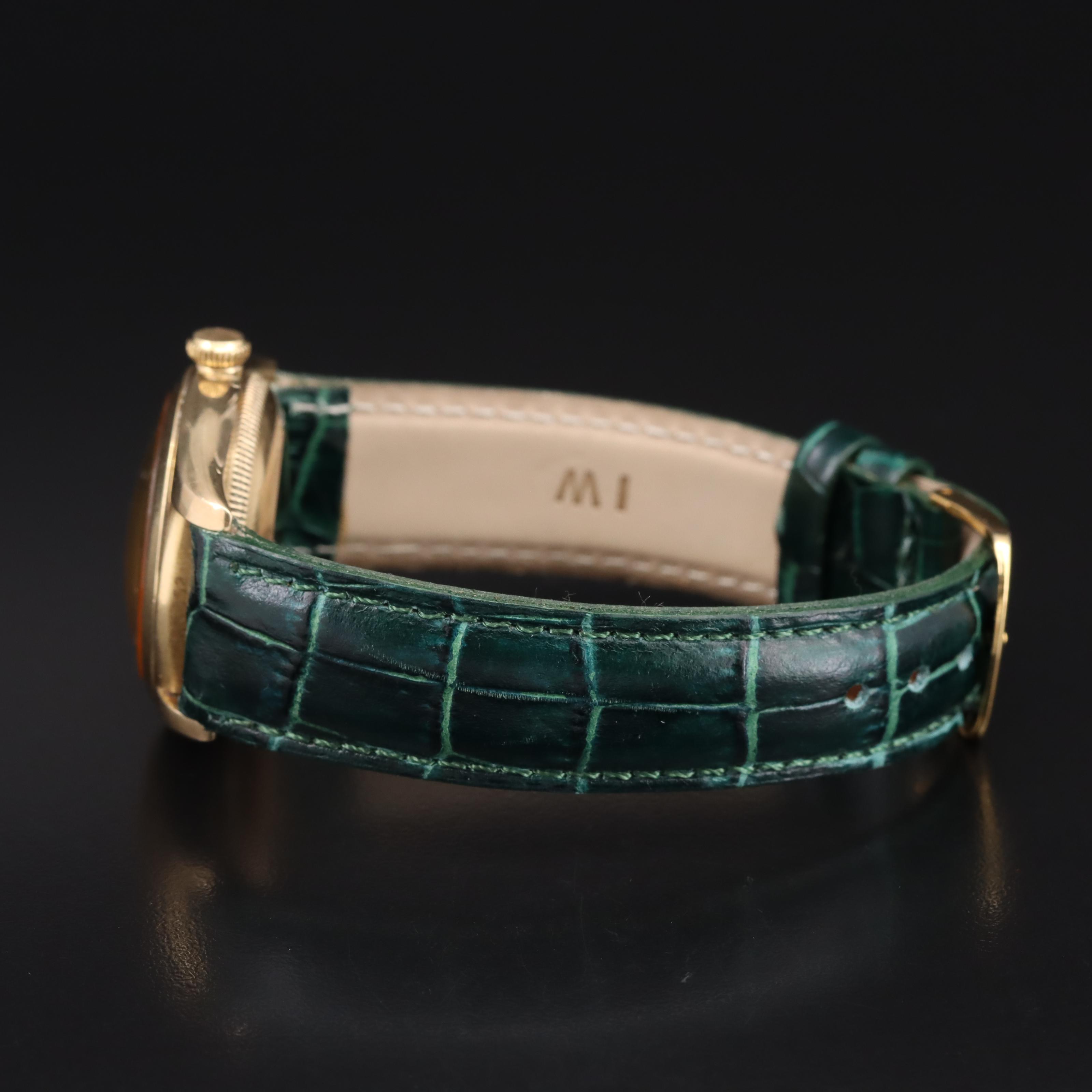 1947 Rolex 14K Oyster Perpetual Chronometer Bubble Back Watch