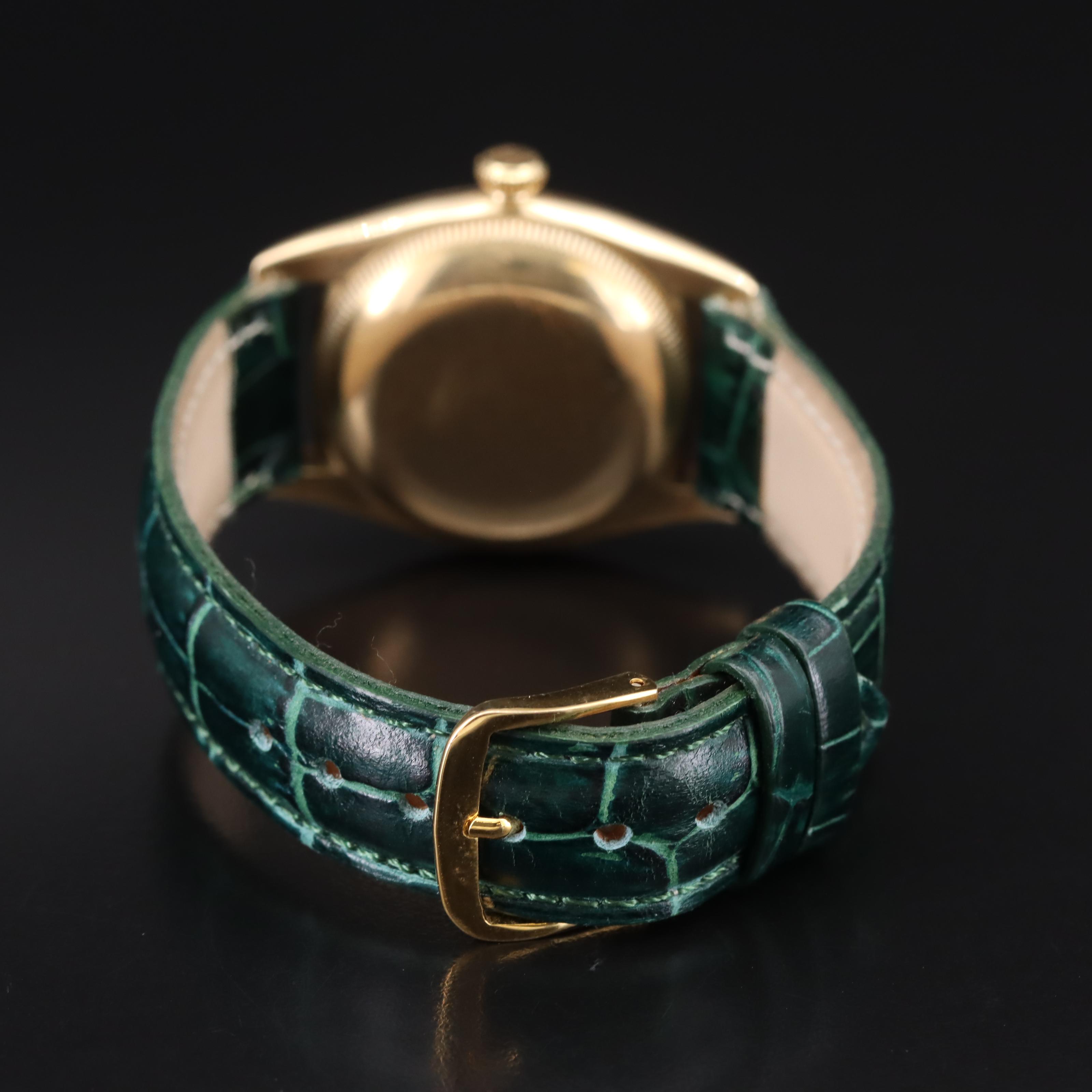 1947 Rolex 14K Oyster Perpetual Chronometer Bubble Back Watch