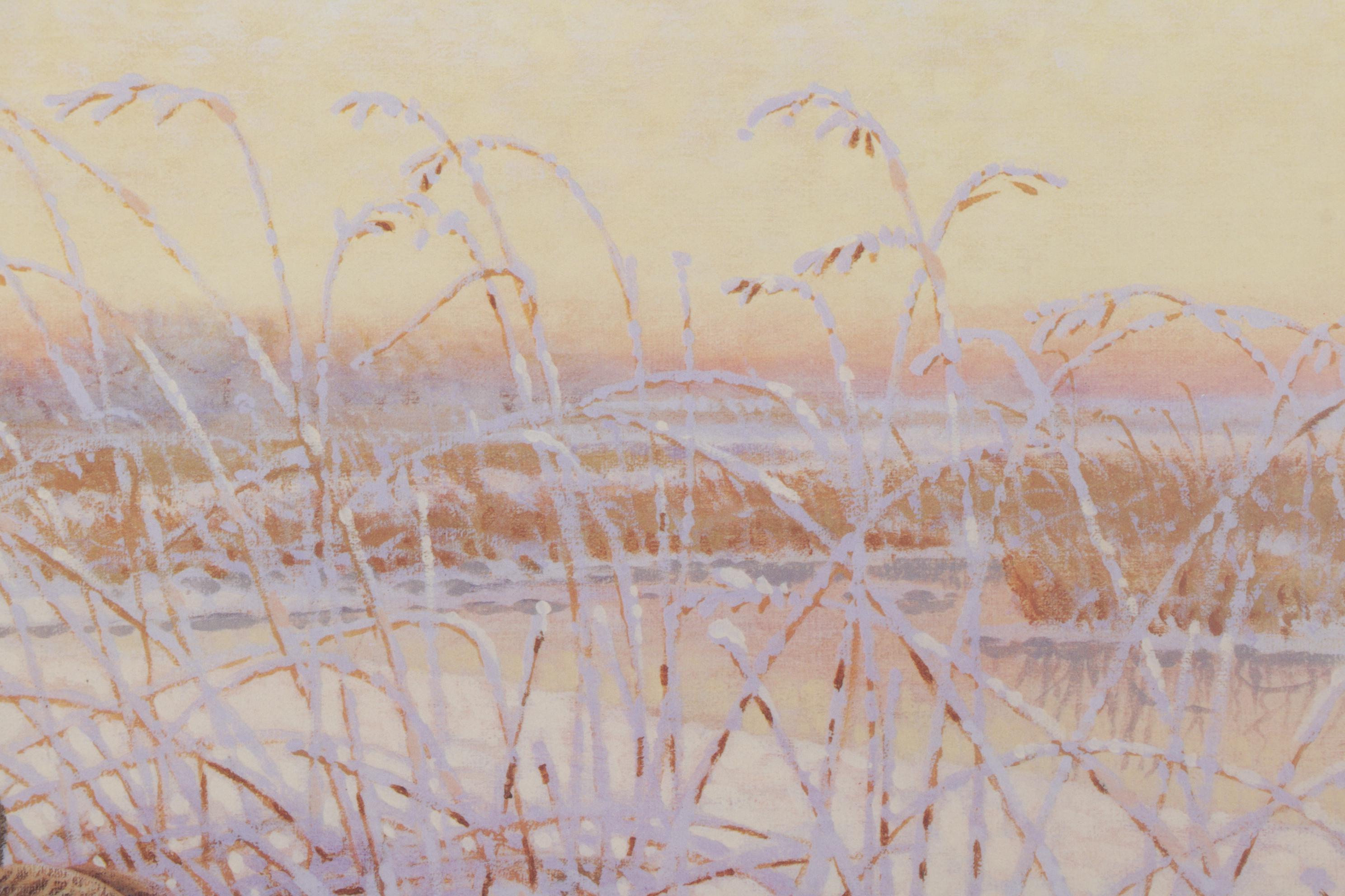 Jim Morgan Offset Lithograph of Canadian Geese, 21st Century