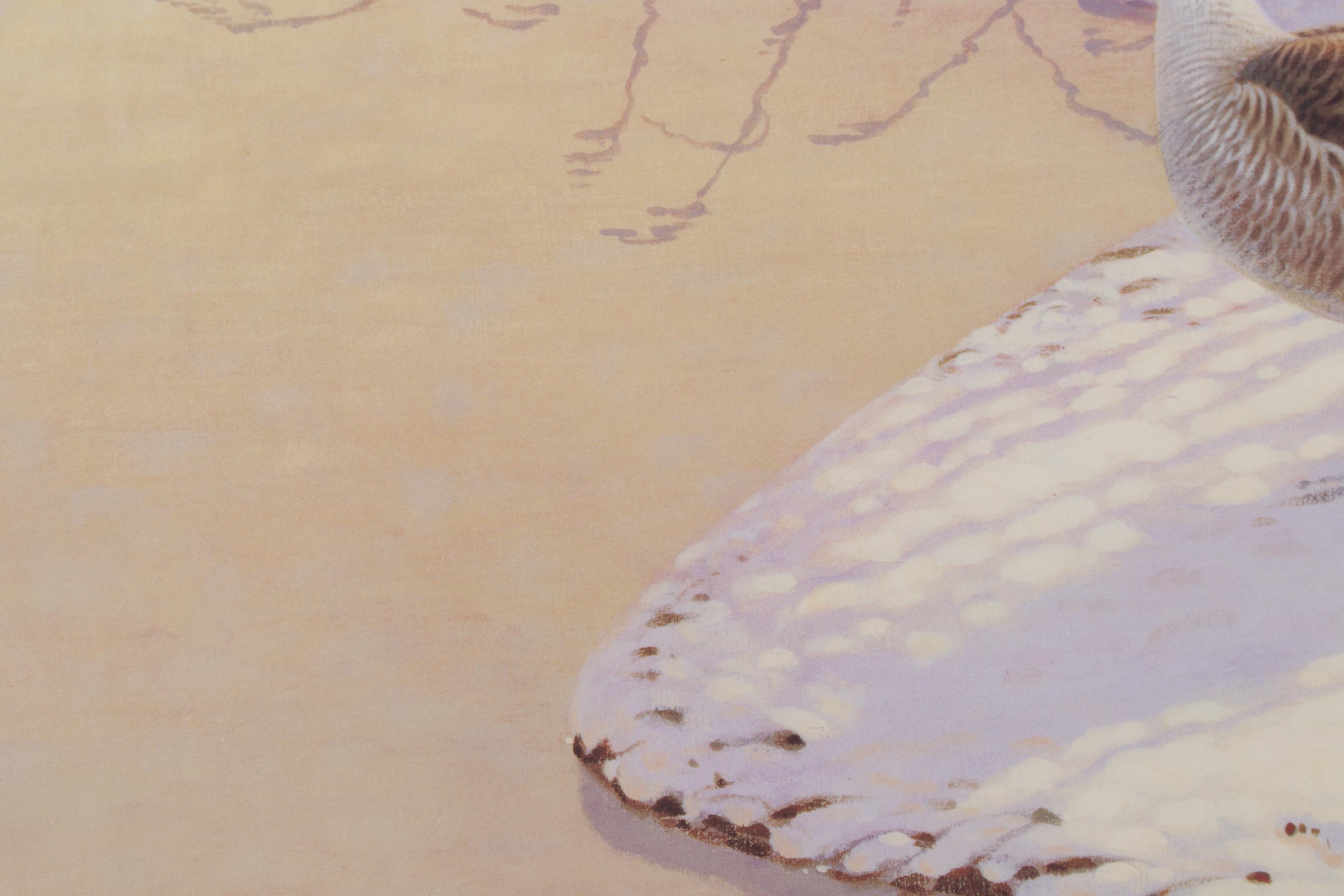 Jim Morgan Offset Lithograph of Canadian Geese, 21st Century