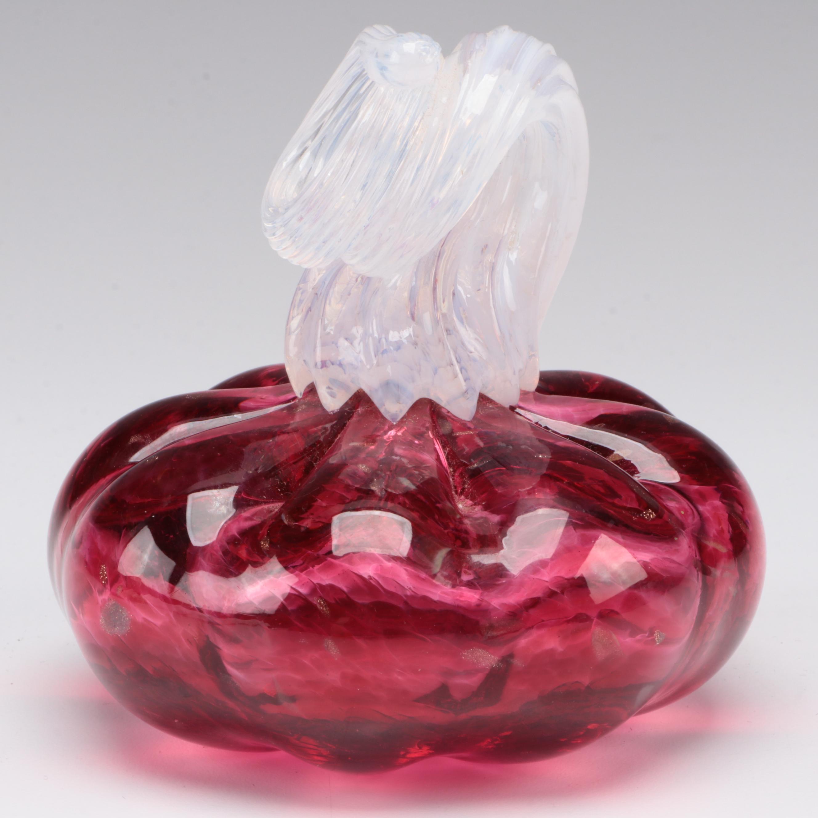 Arribas Brothers Hand Crafted Pumpkin Glass Art