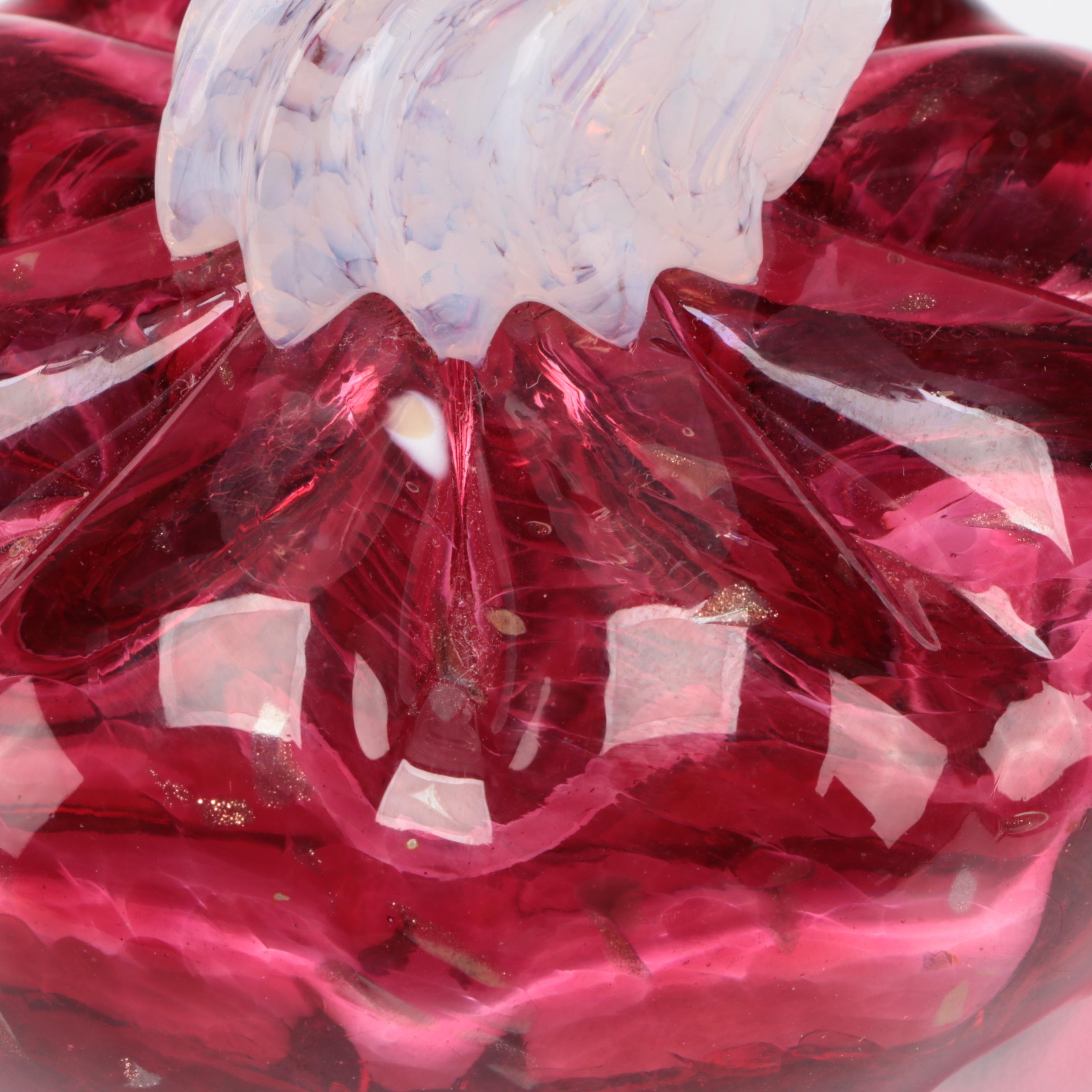 Arribas Brothers Hand Crafted Pumpkin Glass Art