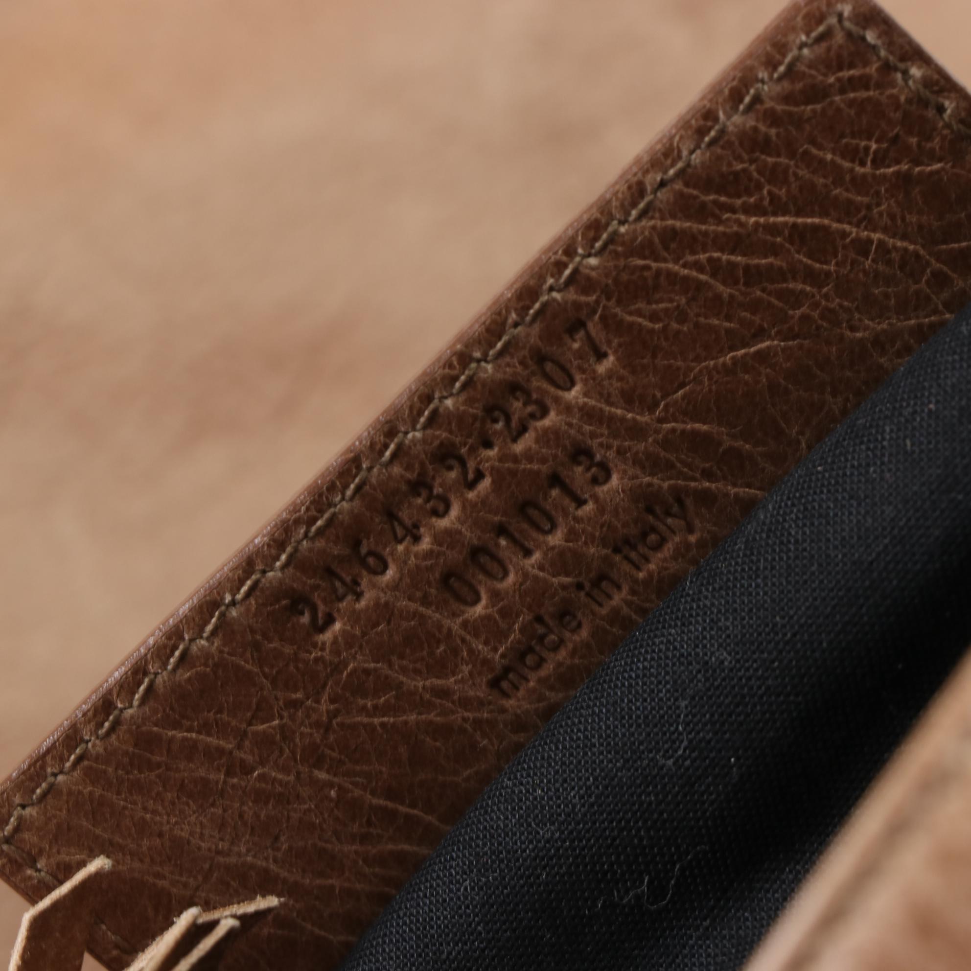 Balenciaga Baby Daim Classic Studs Folk Messenger Bag