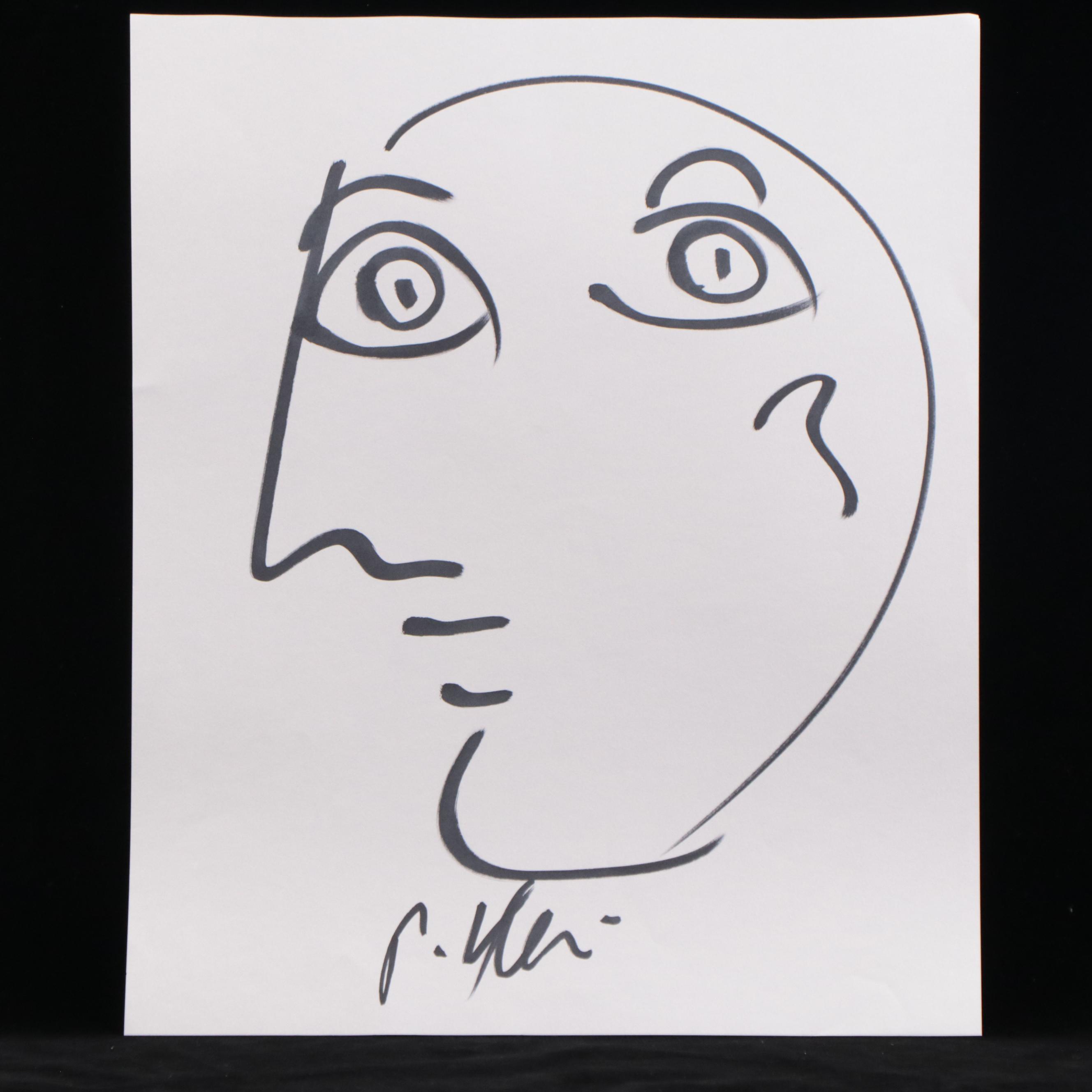 Peter Keil Abstract Ink Portraits