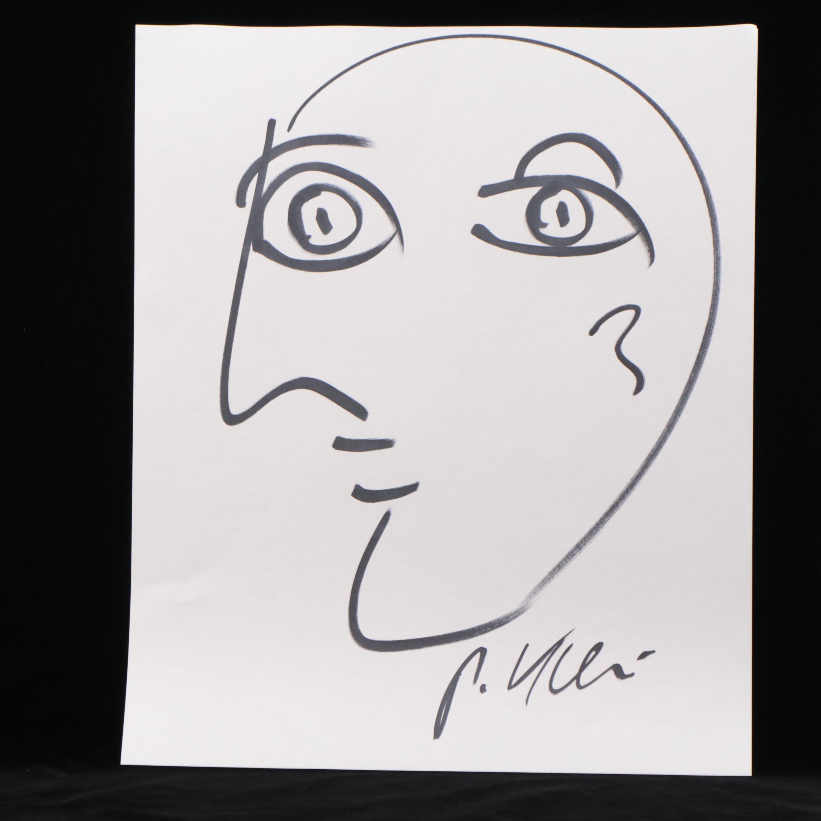 Peter Keil Abstract Ink Portraits