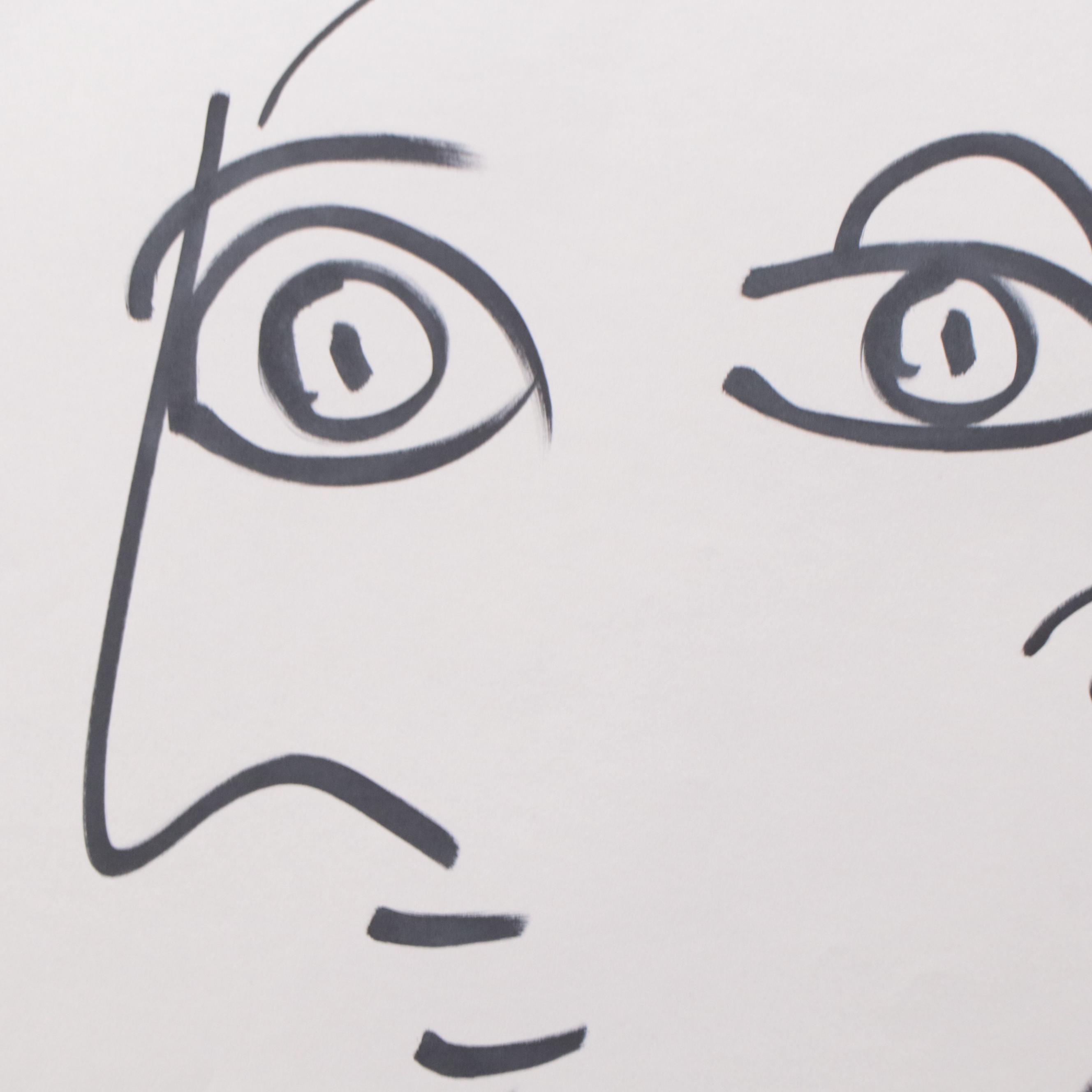 Peter Keil Abstract Ink Portraits