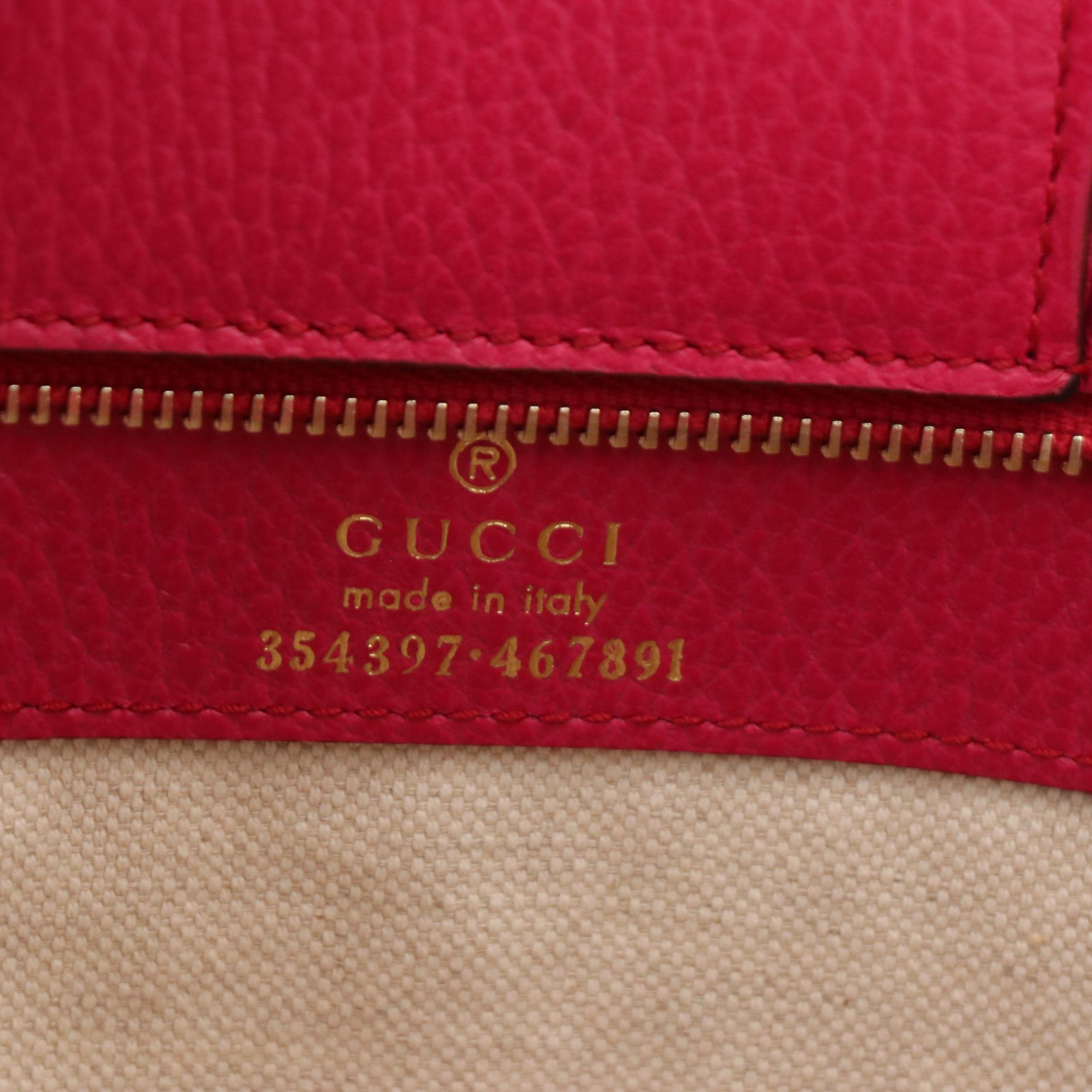 Gucci Grained Leather Tote