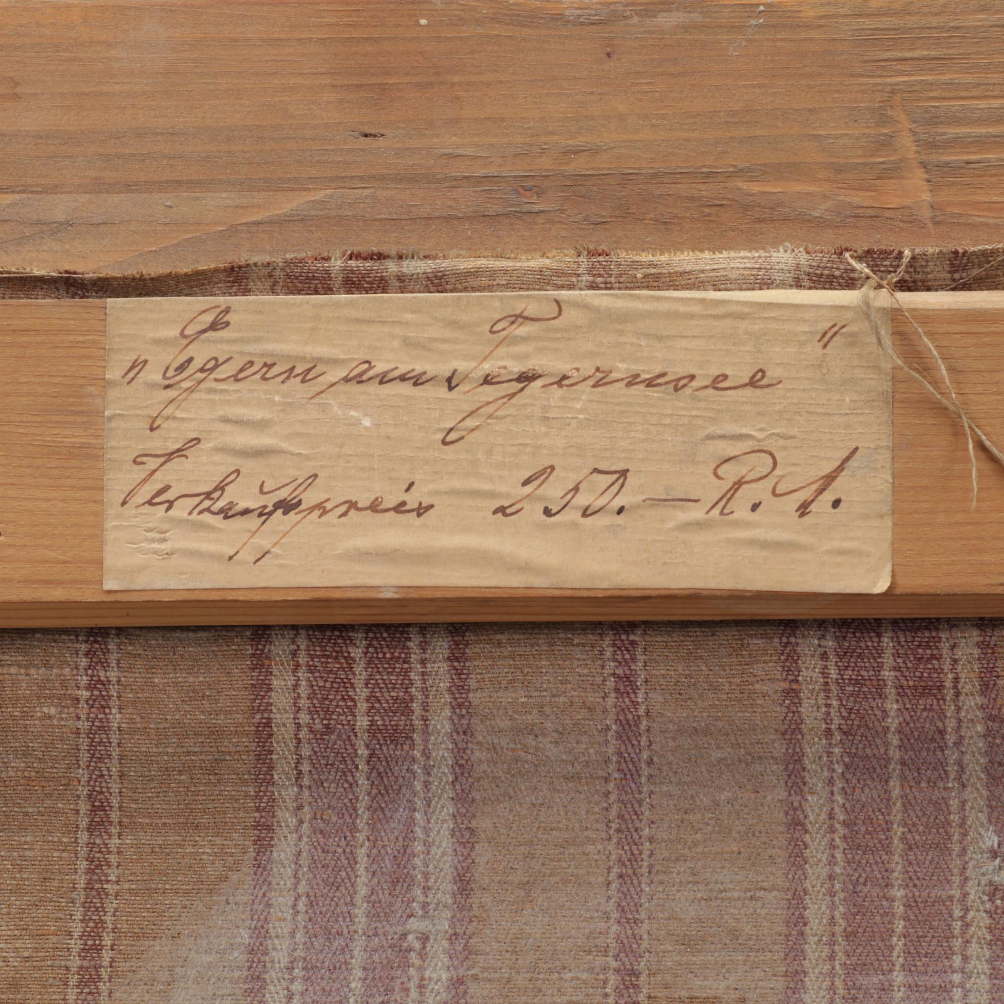 Mark Worth Oil Painting "Egern am Tegernsee," Mid-20th Century