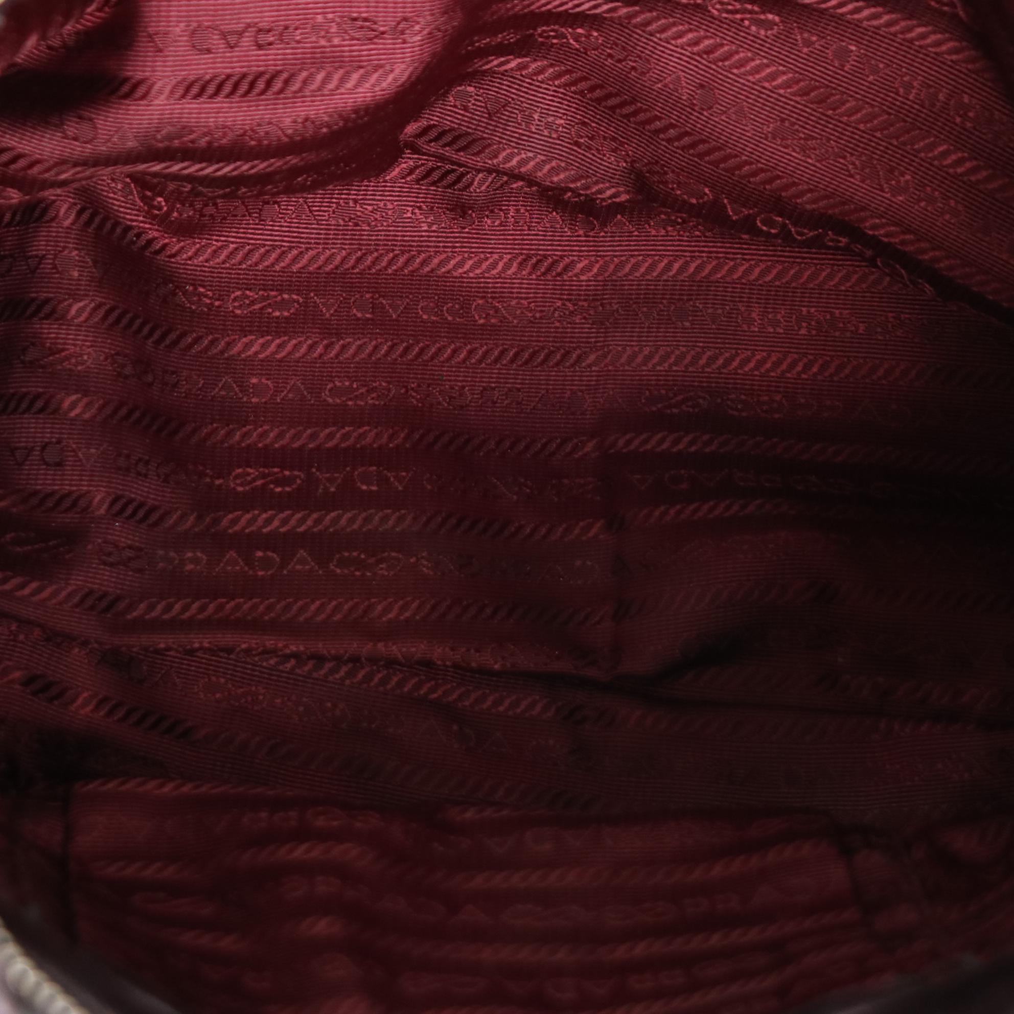 Prada Metallic Gaufre Leather Satchel