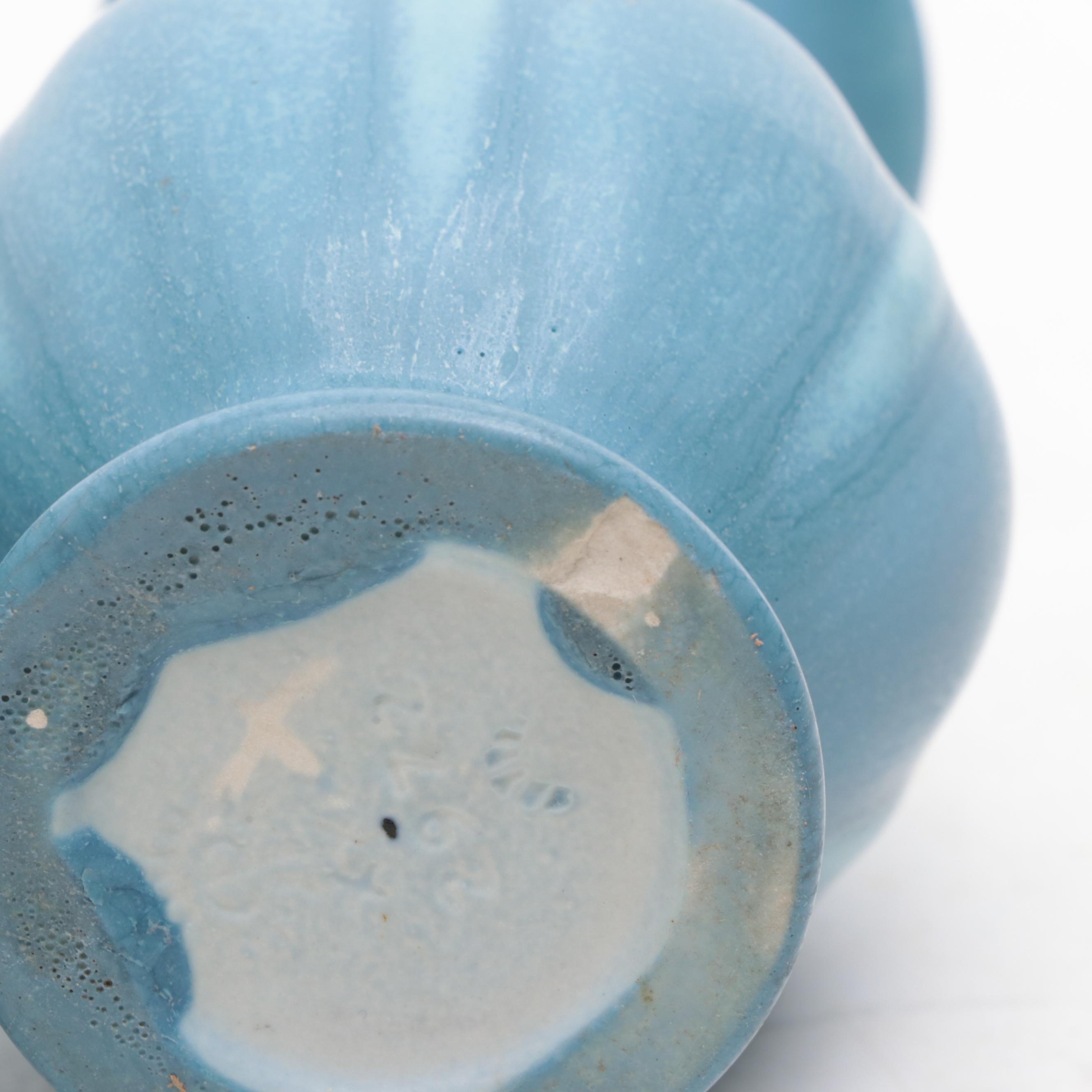 Rookwood Pottery Blue Ceramic Planters and Vases, Early to Mid-20th Century