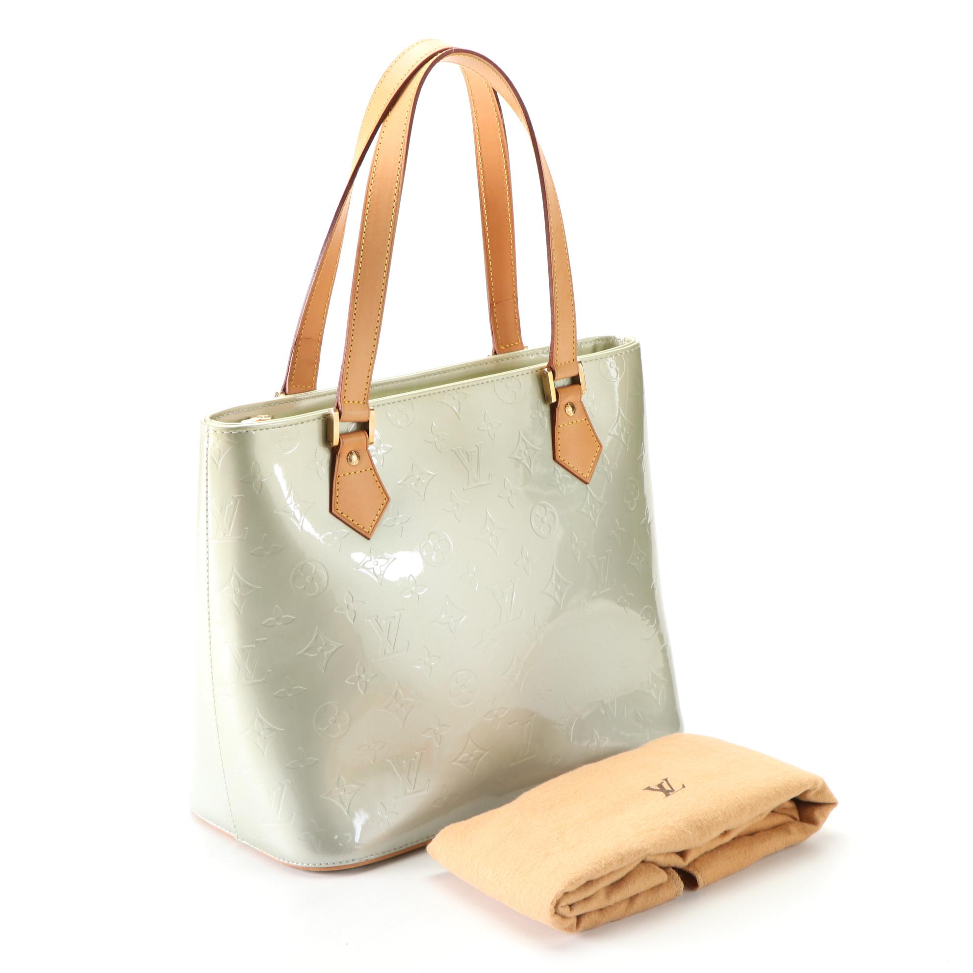 Louis Vuitton Houston Bag in Monogram Vernis and Vachetta Leather