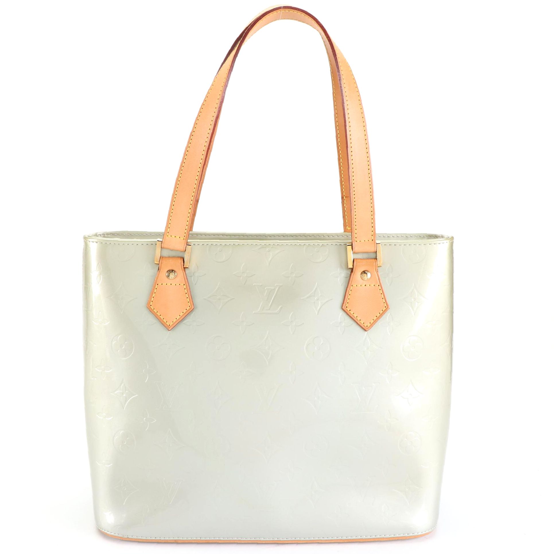 Louis Vuitton Houston Bag in Monogram Vernis and Vachetta Leather