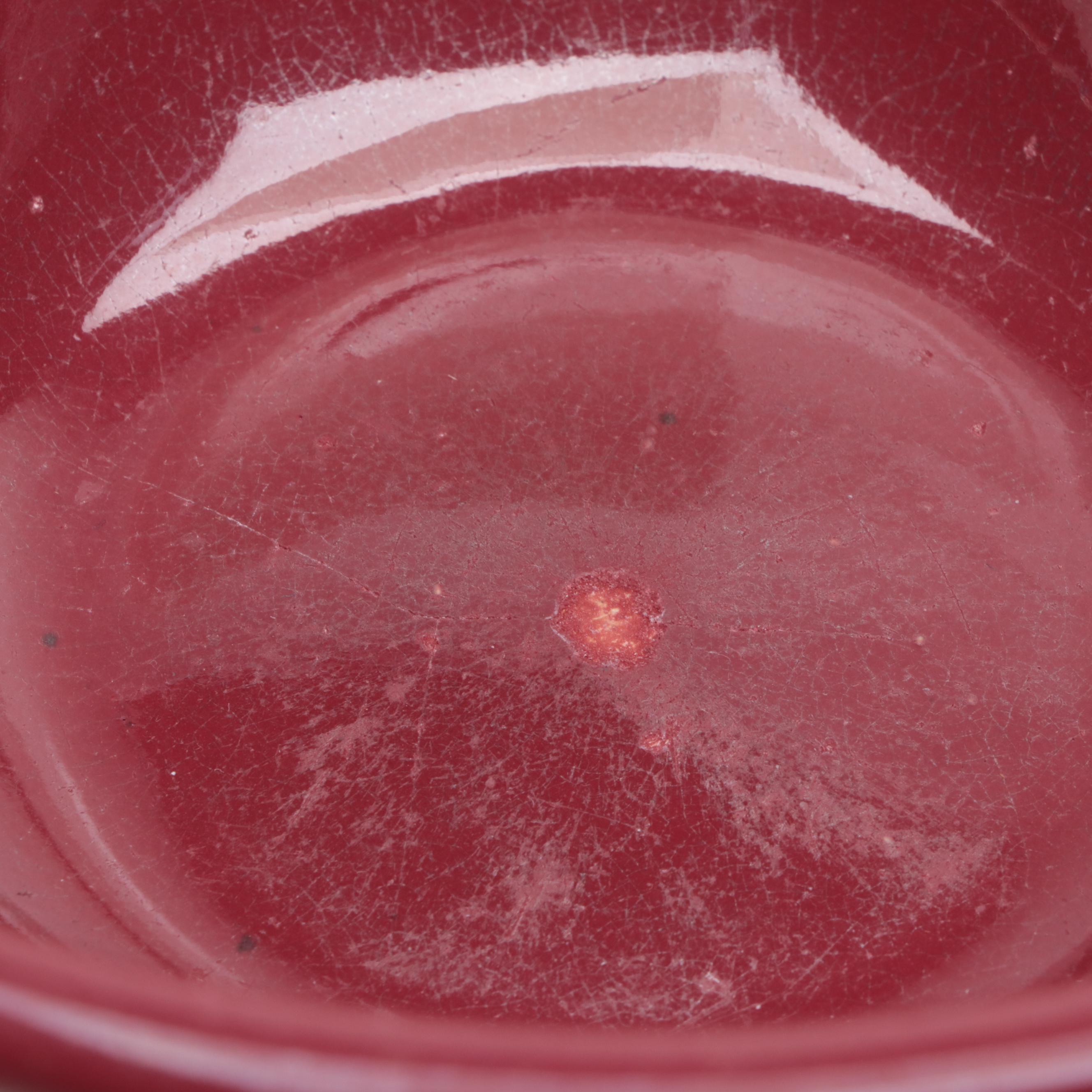 Red Ceramic Mixing Bowls, Bentwood and Wire Grain Sifter and Rolling Pin