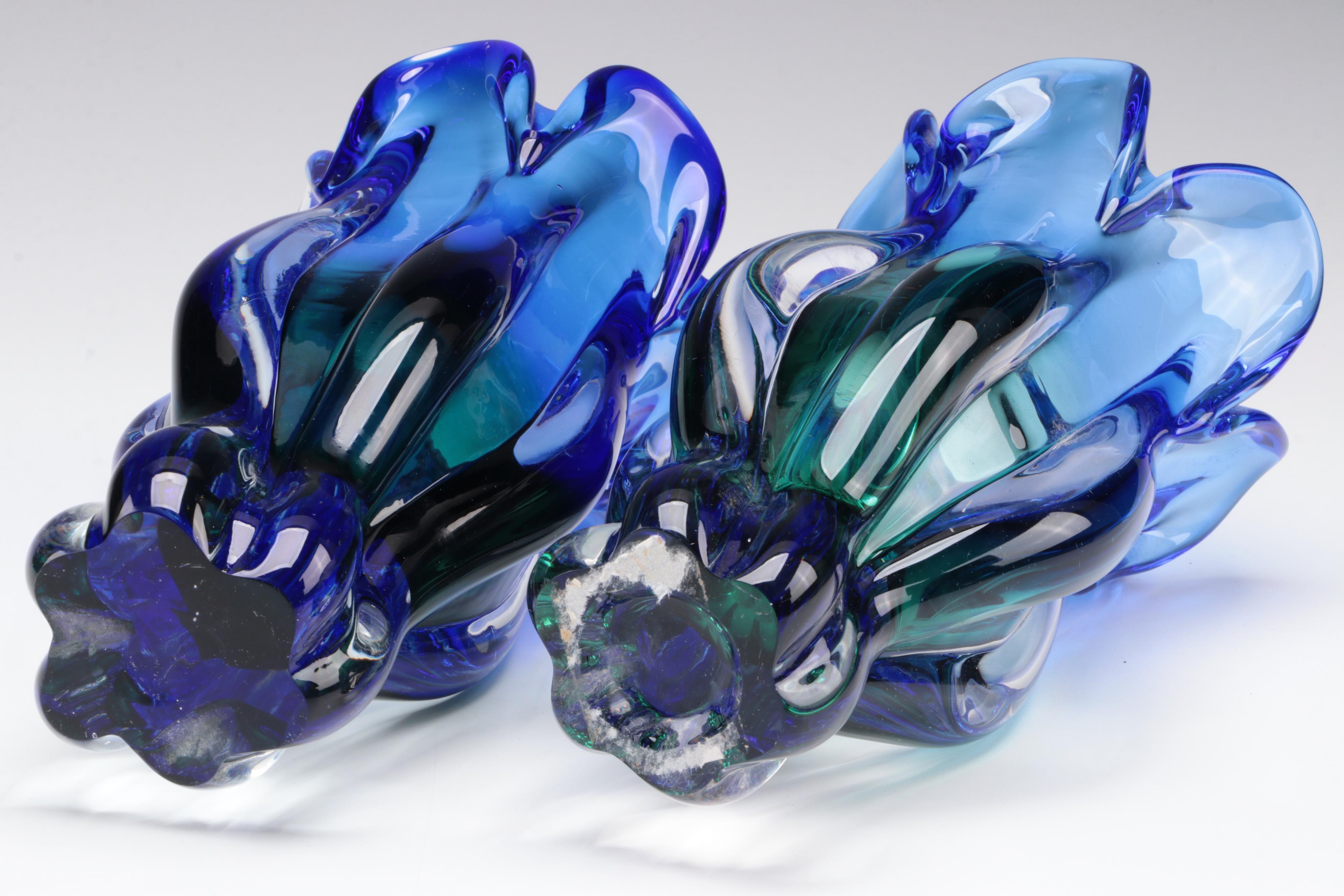 Royal Gallery "Art Glass" Crystal Flower Vase