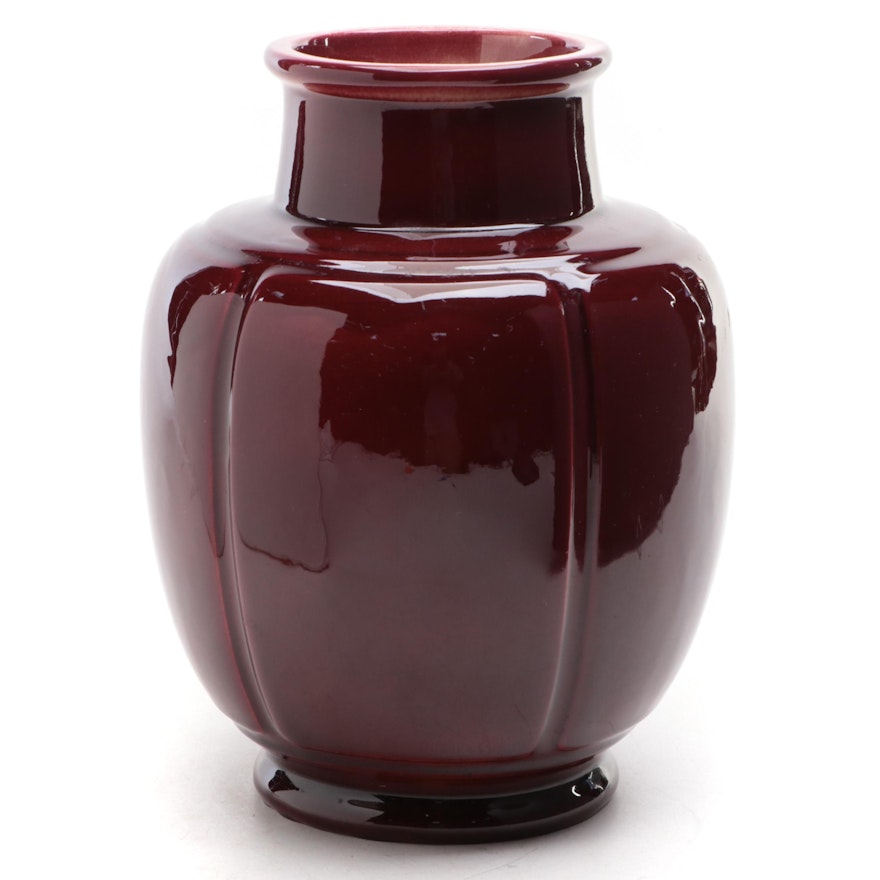 Rookwood Pottery Red Glazed Ceramic Vase, 1952