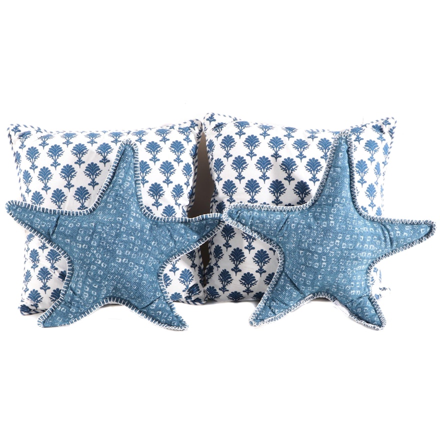 Pottery Barn and Mudpie Beach Themed Throw Pillows