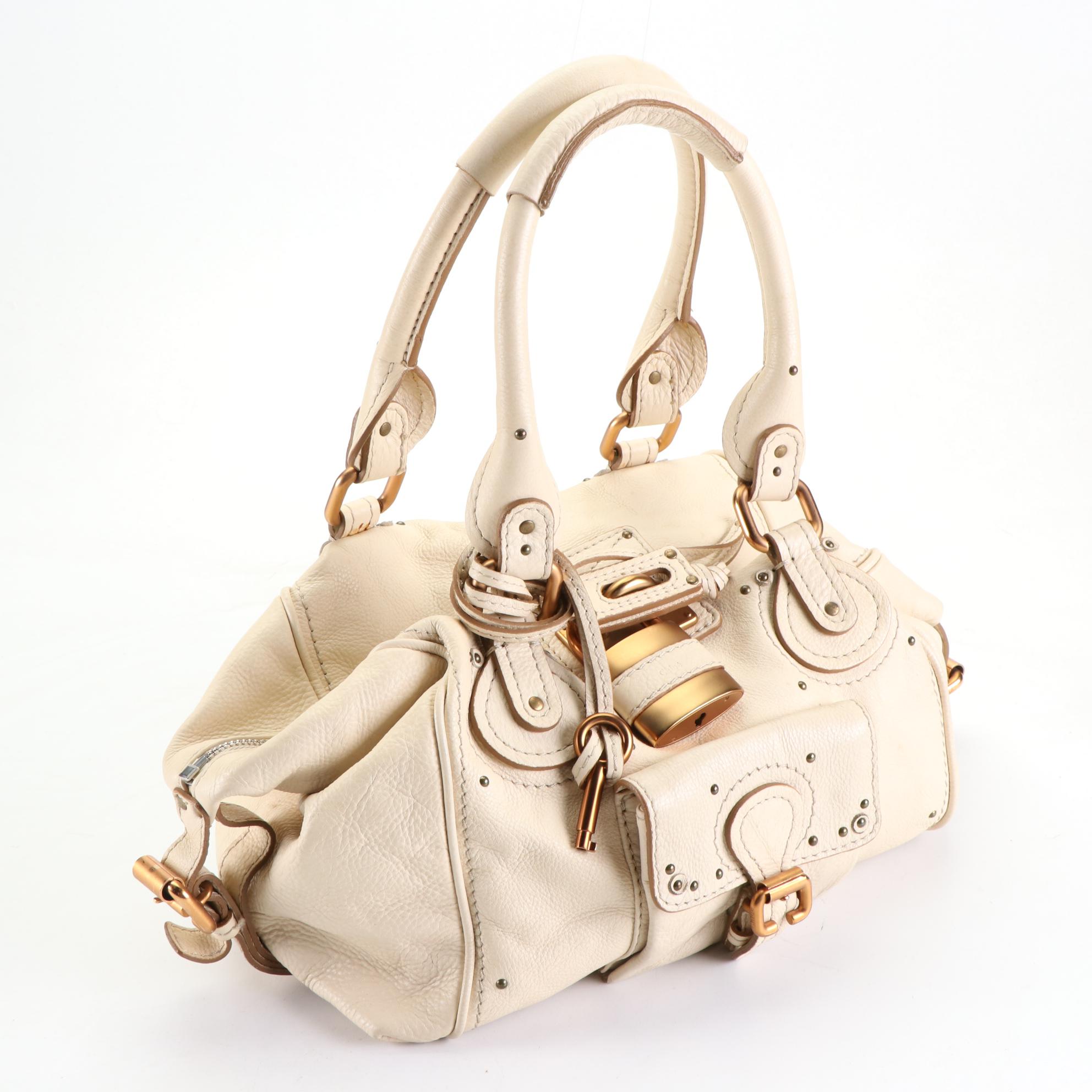 Chloé Medium Paddington Satchel in Grained Leather