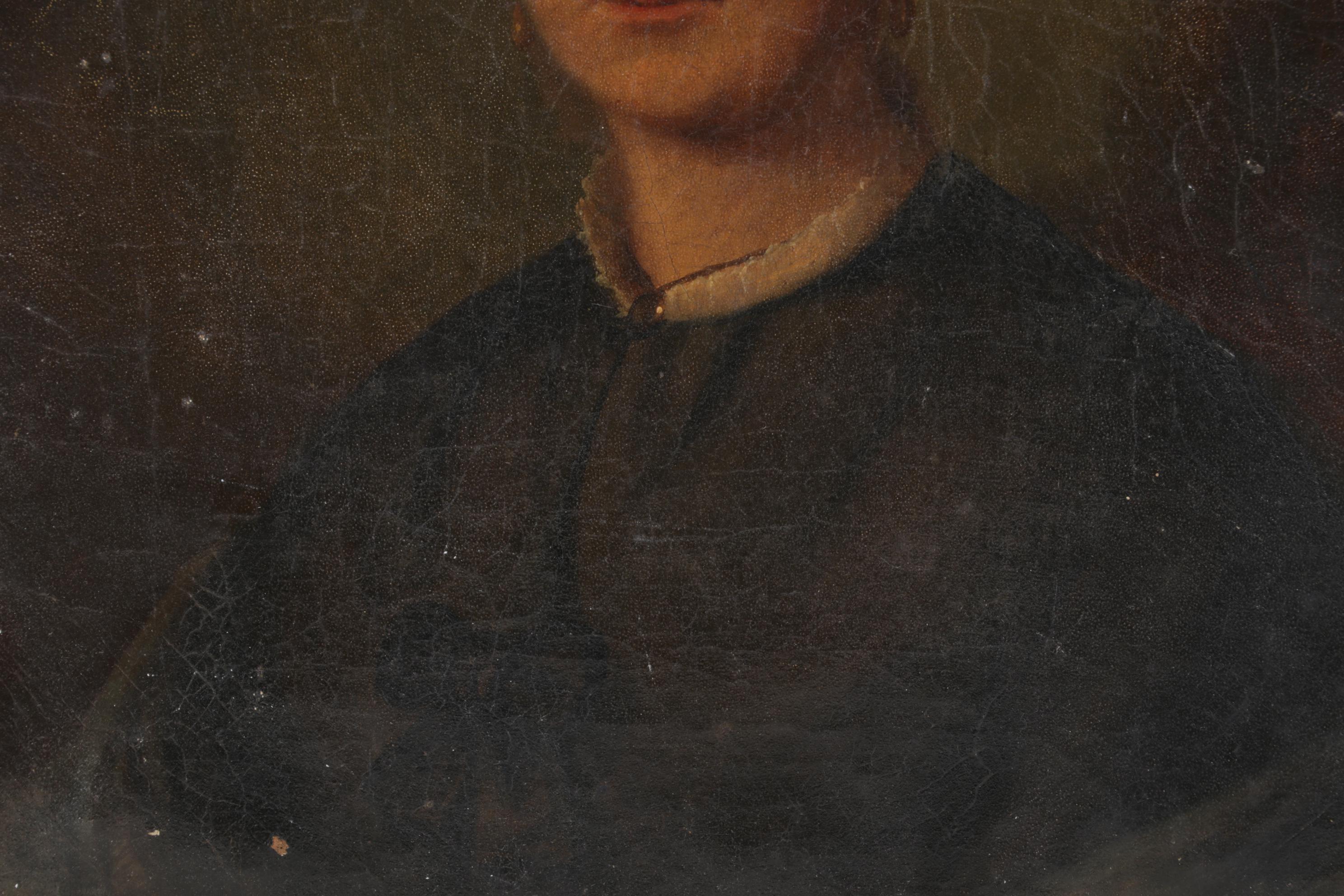 English School Portrait Oil Painting of a Lady, 19th Century