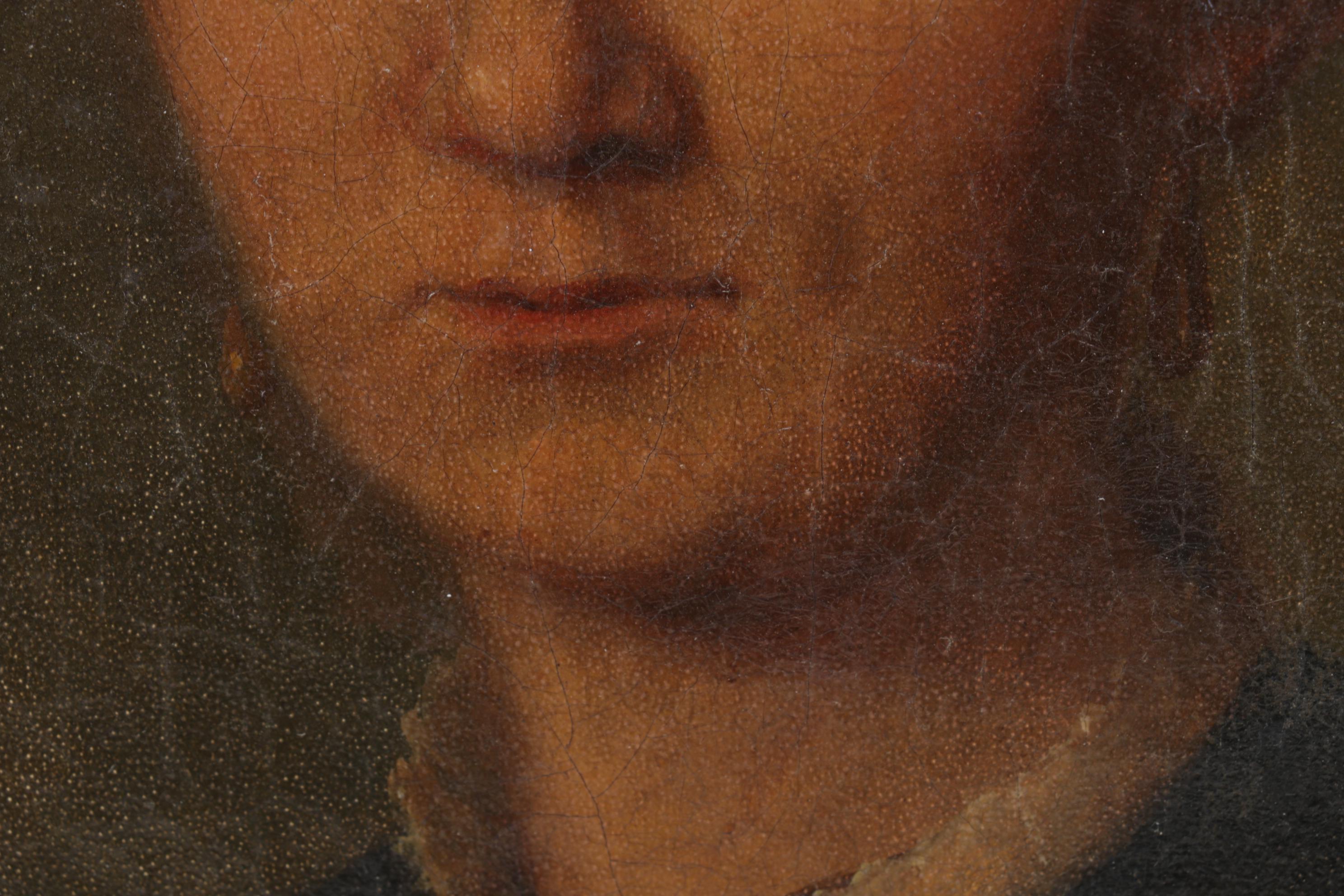 English School Portrait Oil Painting of a Lady, 19th Century