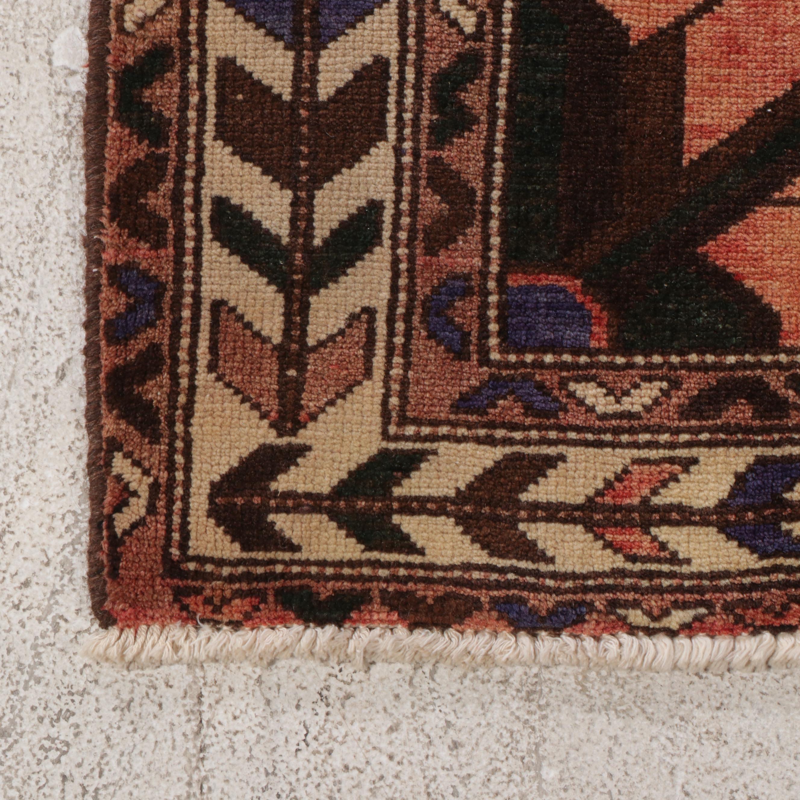 5'7 x 7'2 Hand-Knotted Persian Hamadan Area Rug