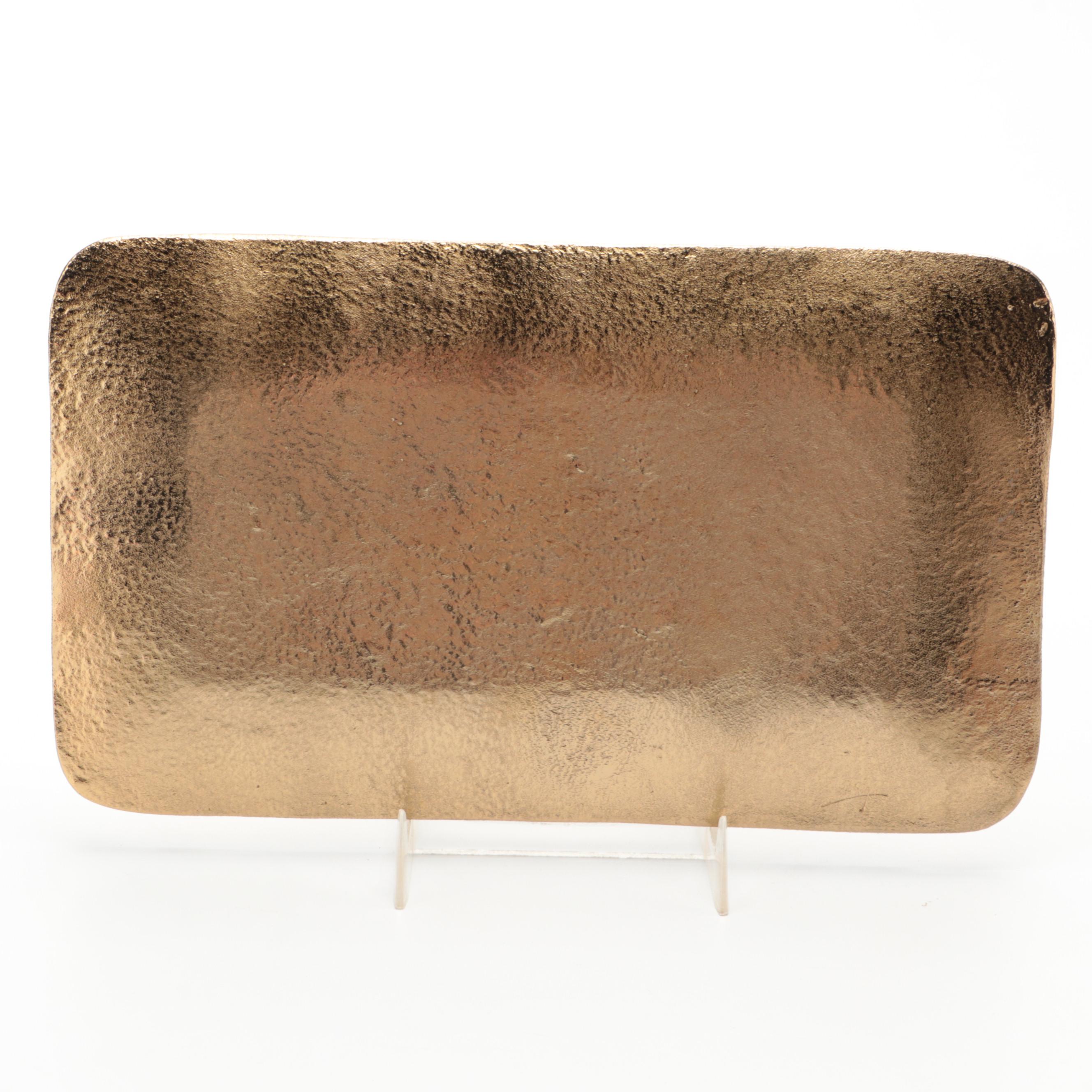 Michael Aram "Wheat" Bread Plate, Cocktail Napkin Holder, and Nut Dish