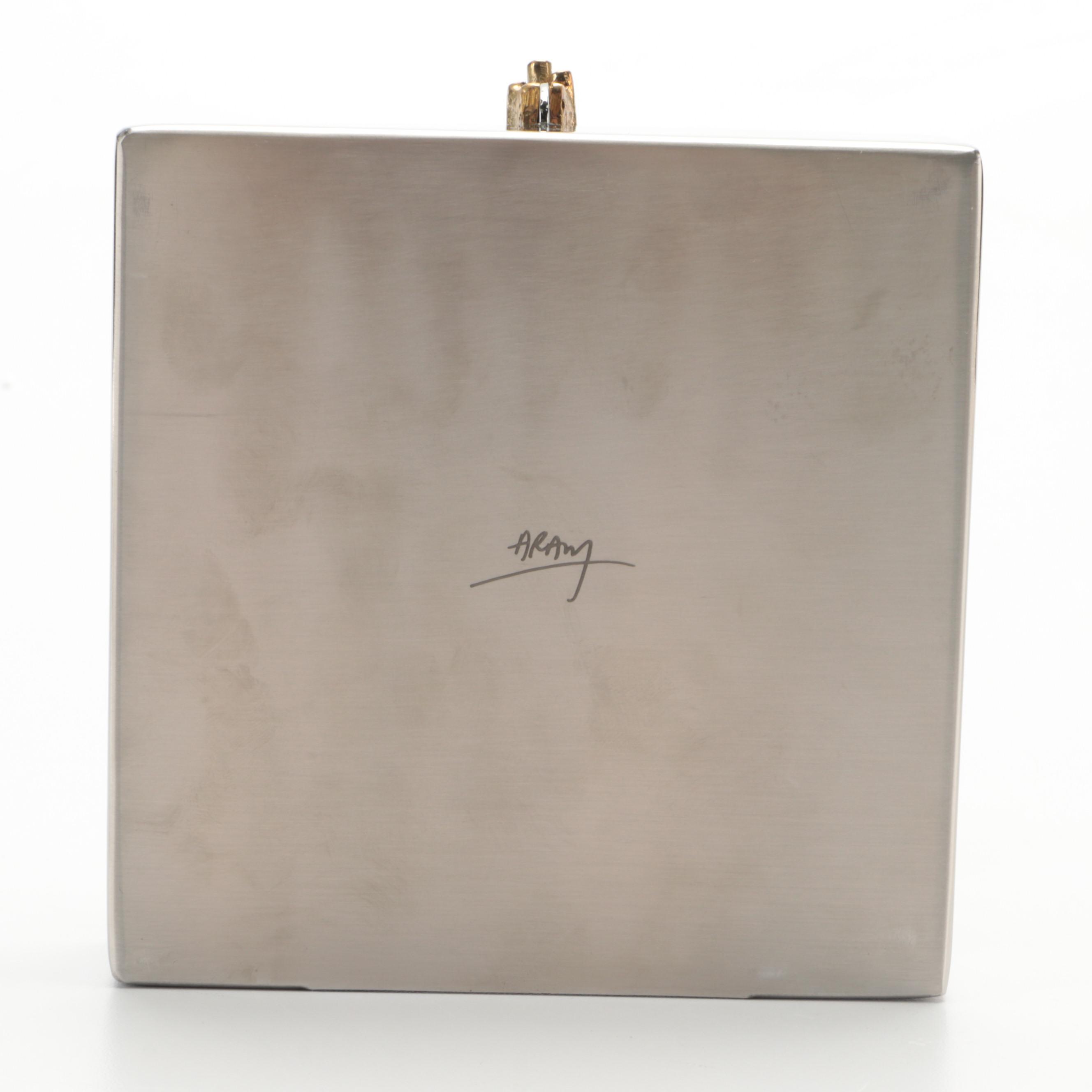 Michael Aram "Wheat" Bread Plate, Cocktail Napkin Holder, and Nut Dish