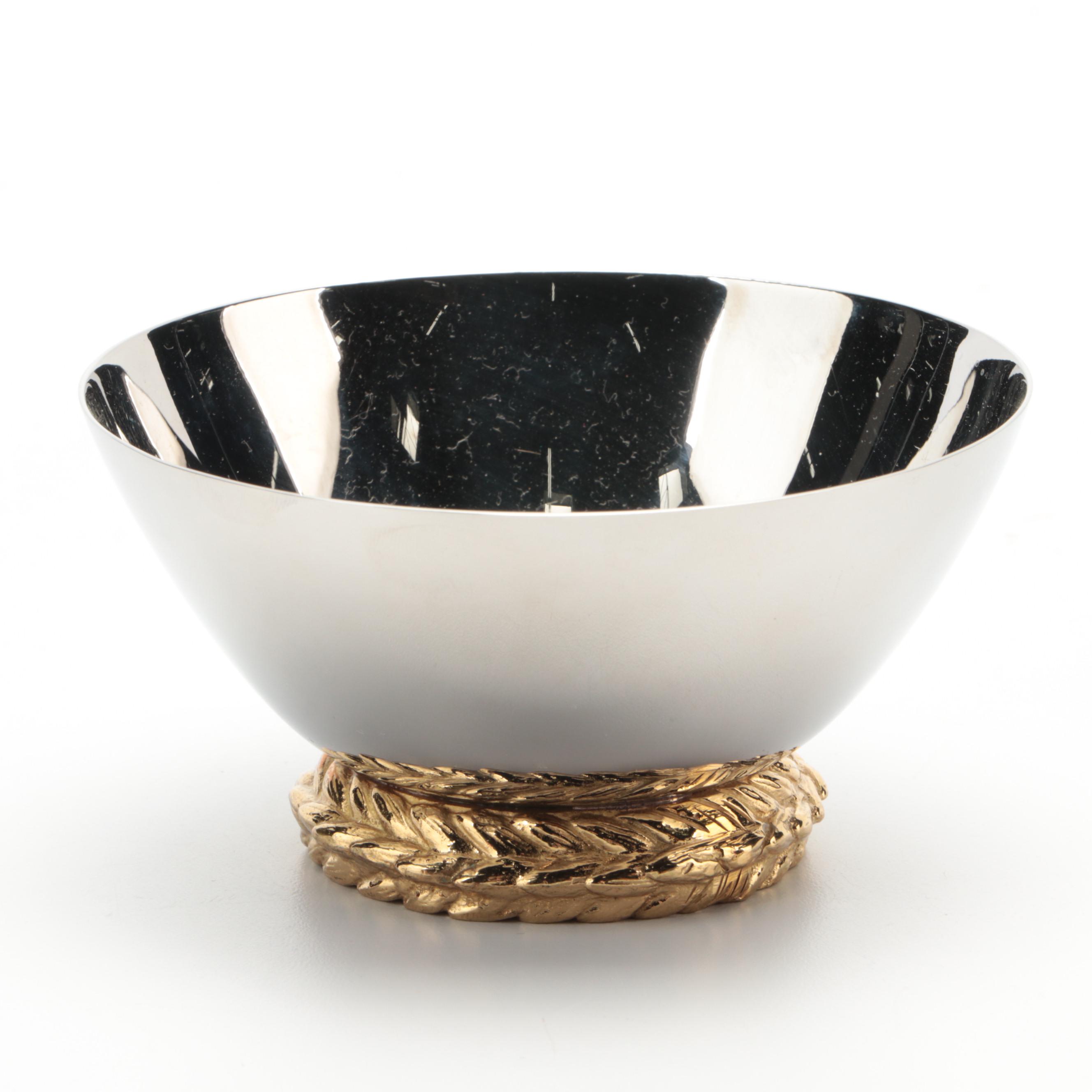 Michael Aram "Wheat" Bread Plate, Cocktail Napkin Holder, and Nut Dish