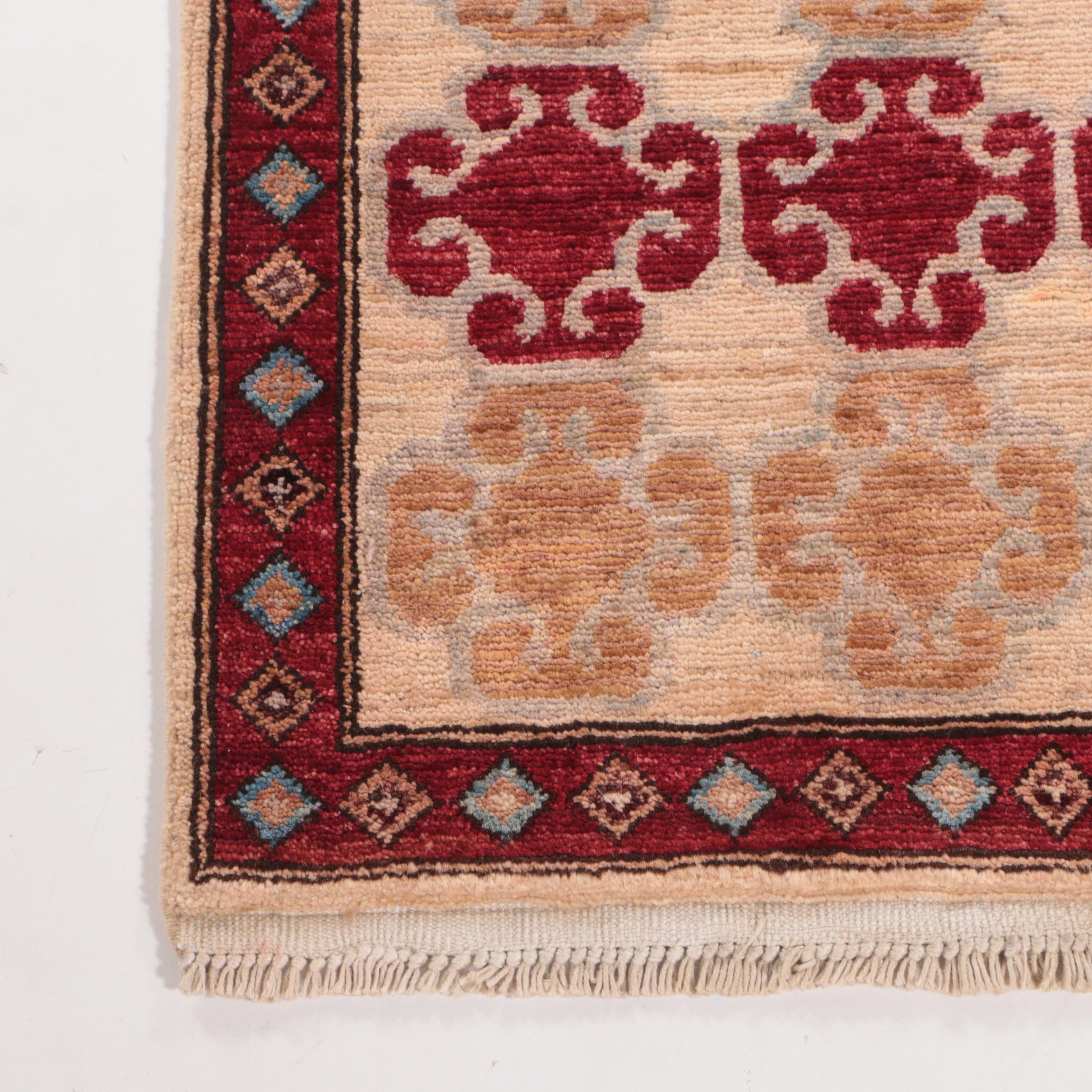 1'9 x 3'6 Hand-Knotted Caucasian Kazak-Style Accent Rug