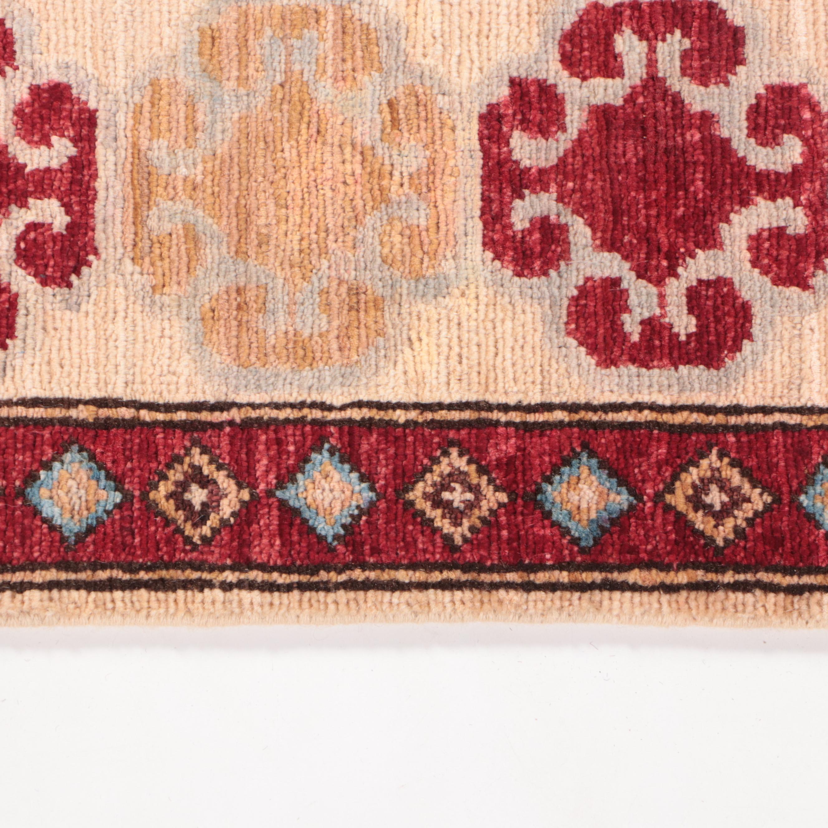 1'9 x 3'6 Hand-Knotted Caucasian Kazak-Style Accent Rug