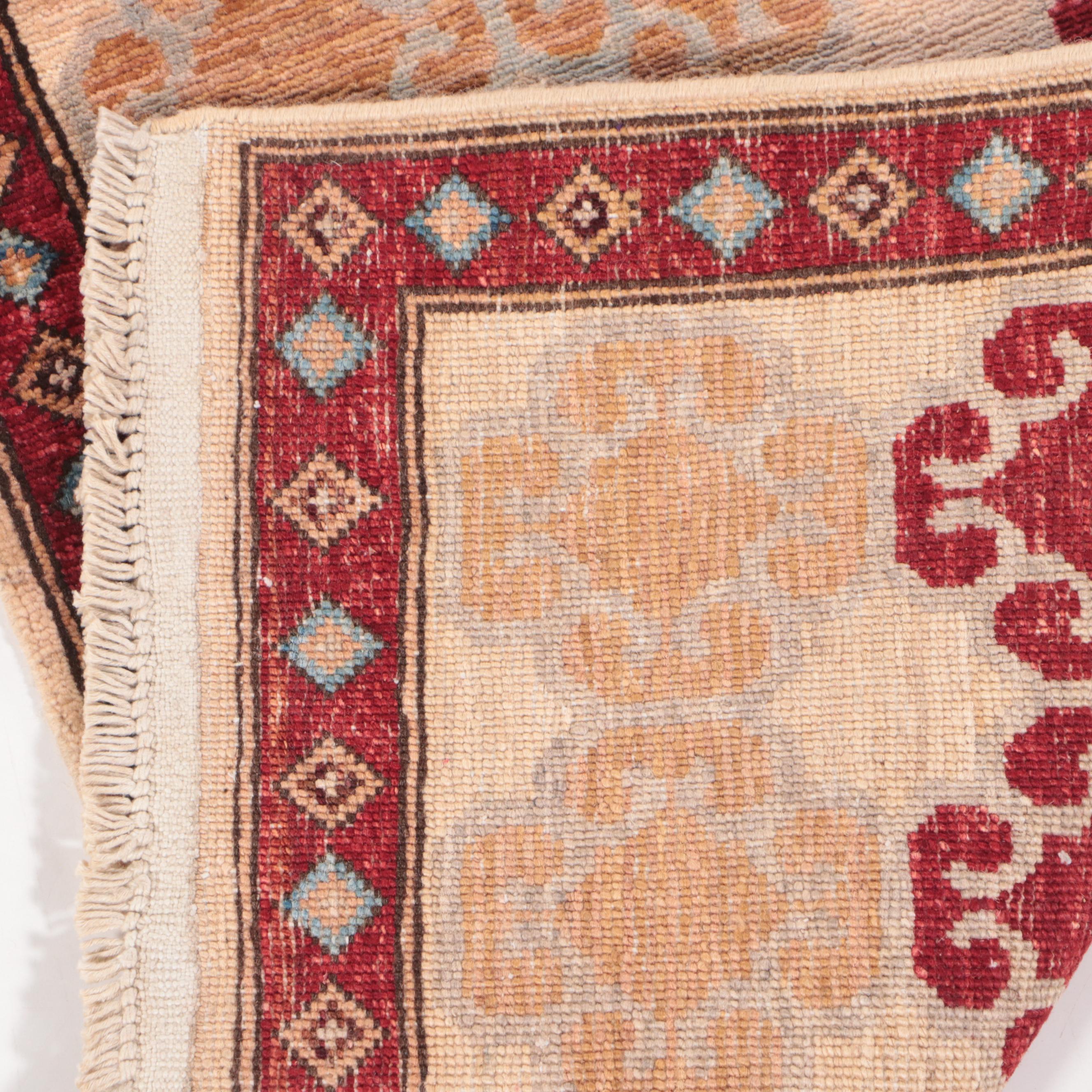 1'9 x 3'6 Hand-Knotted Caucasian Kazak-Style Accent Rug