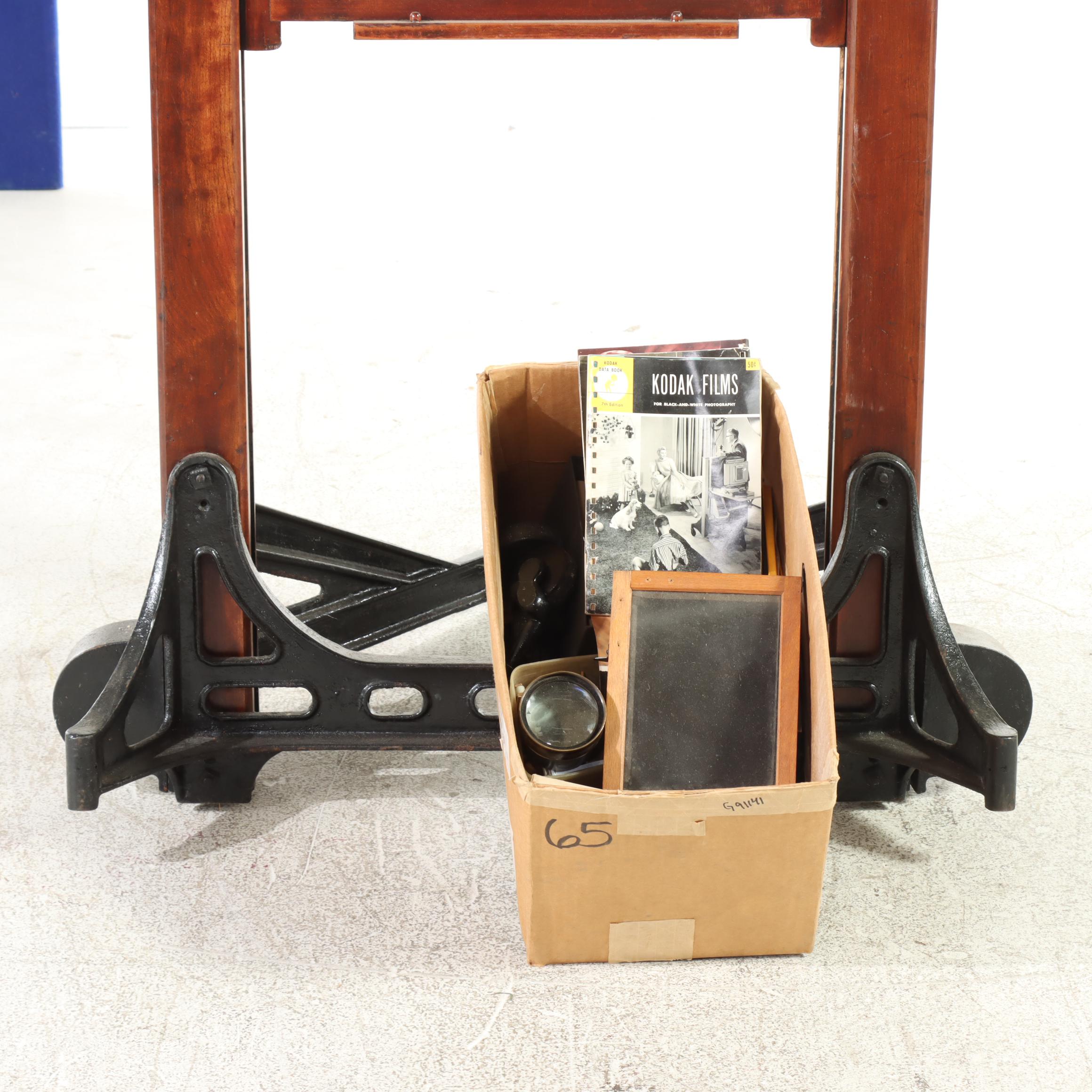 Agfa Ansco Company Studio Camera on Stand, Early 20th Century