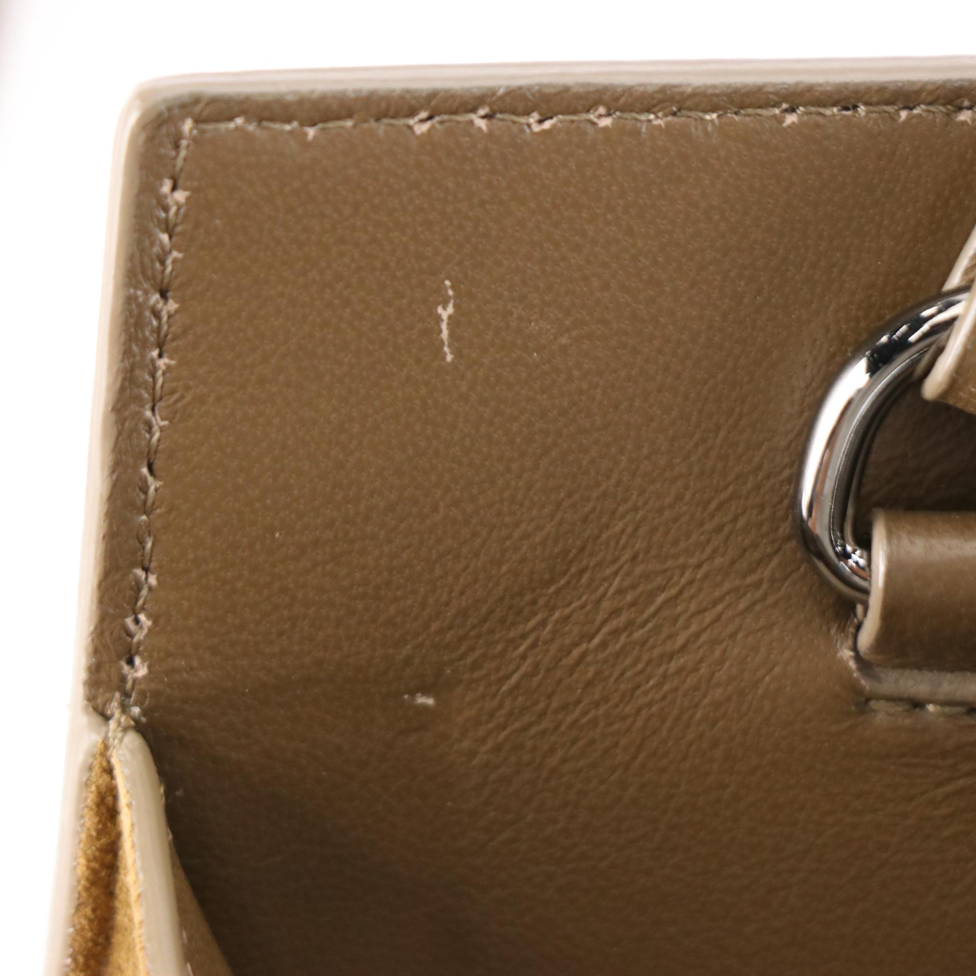 Jimmy Choo Two-Way Handbag in Olive Green Suede and Leather