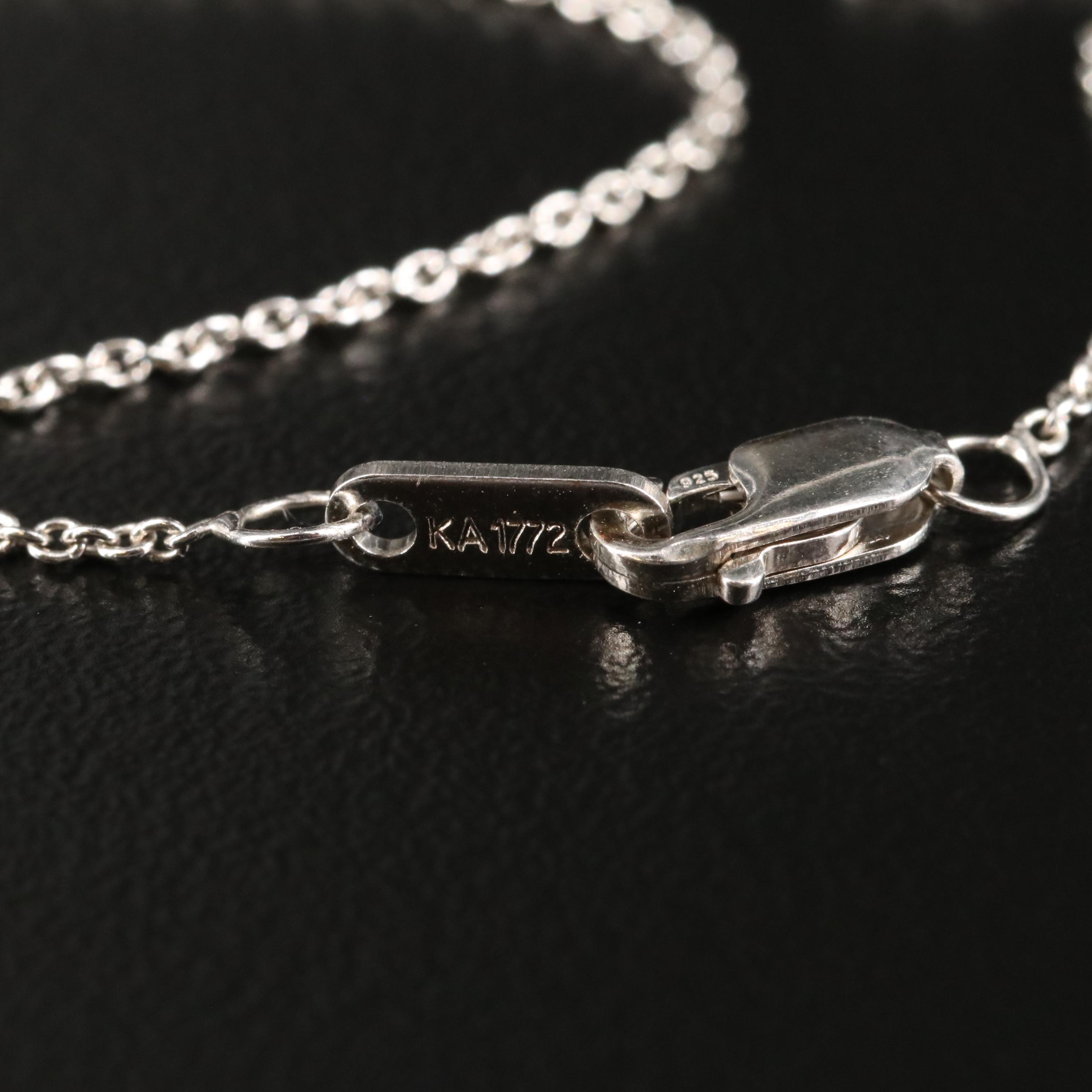 Sterling Opal and Sapphire Cross Necklace