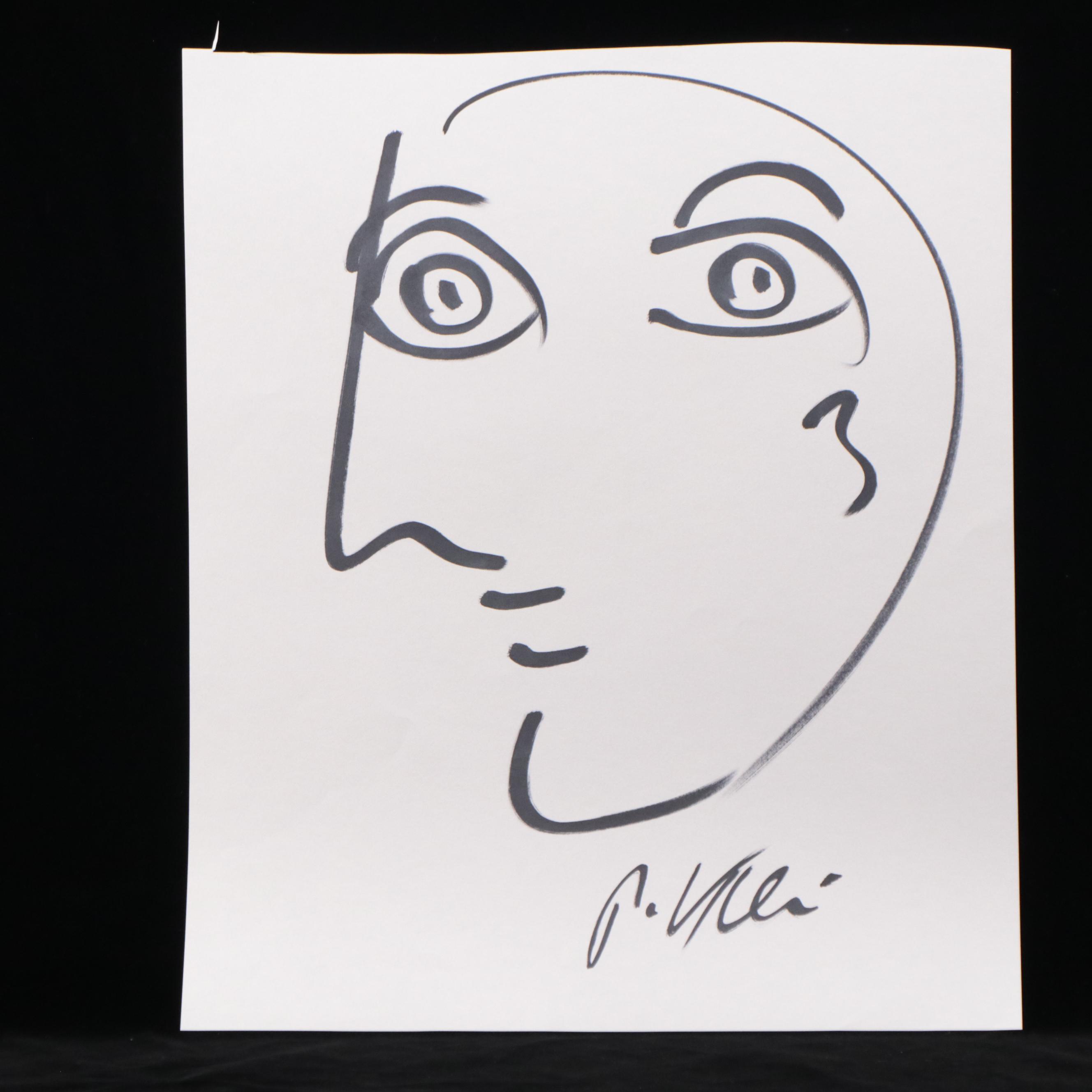 Peter Keil Abstract Ink Portraits