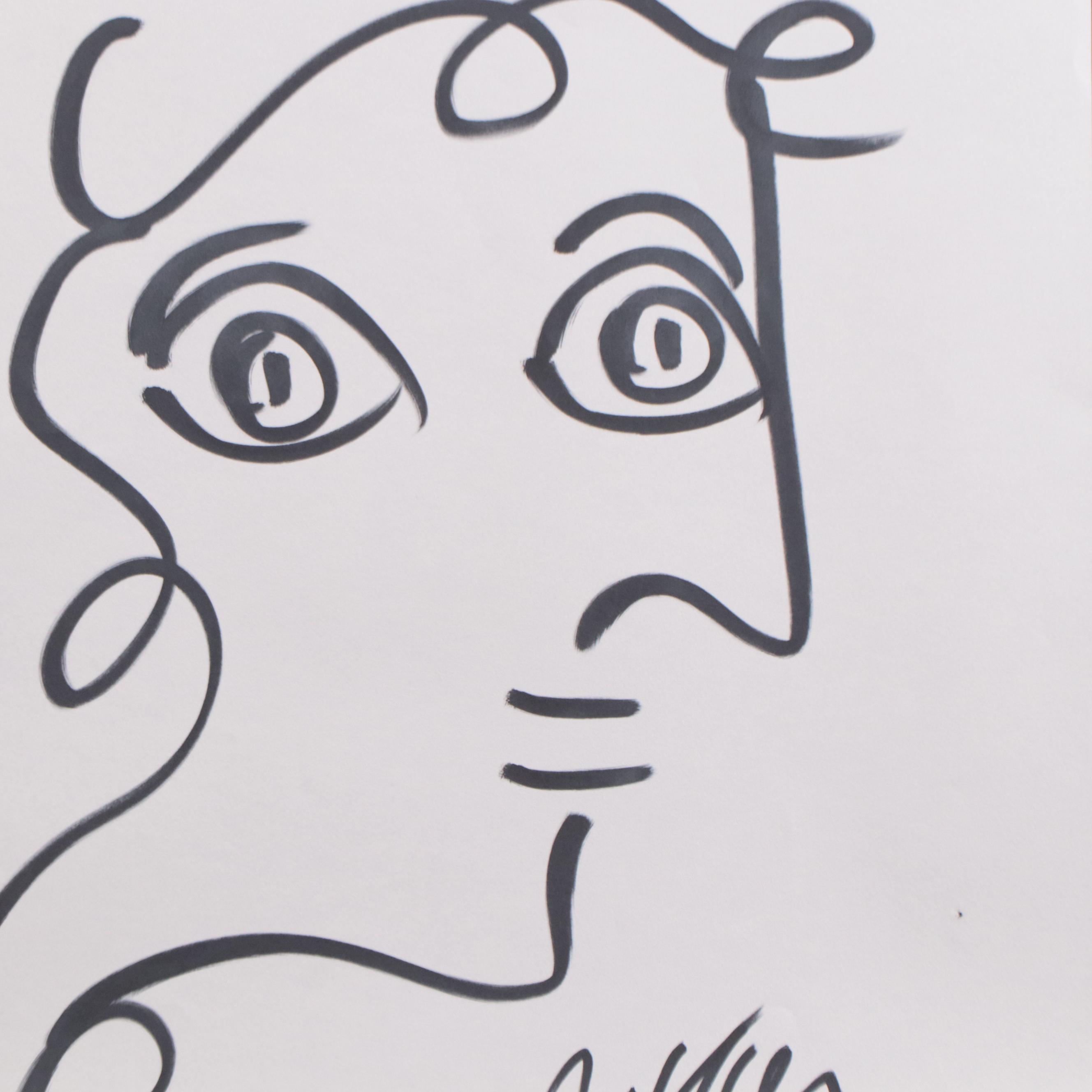 Peter Keil Abstract Ink Portraits