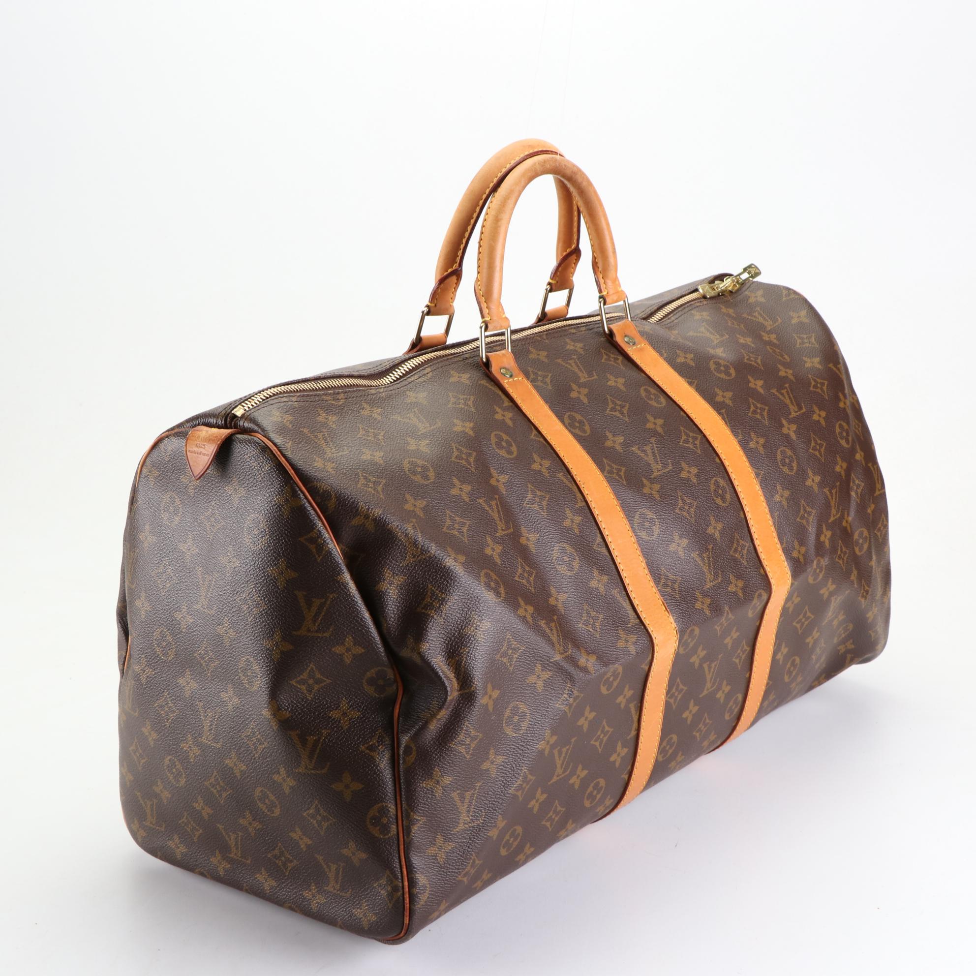 Louis Vuitton Keepall 55 in Monogram Canvas and Vachetta Leather
