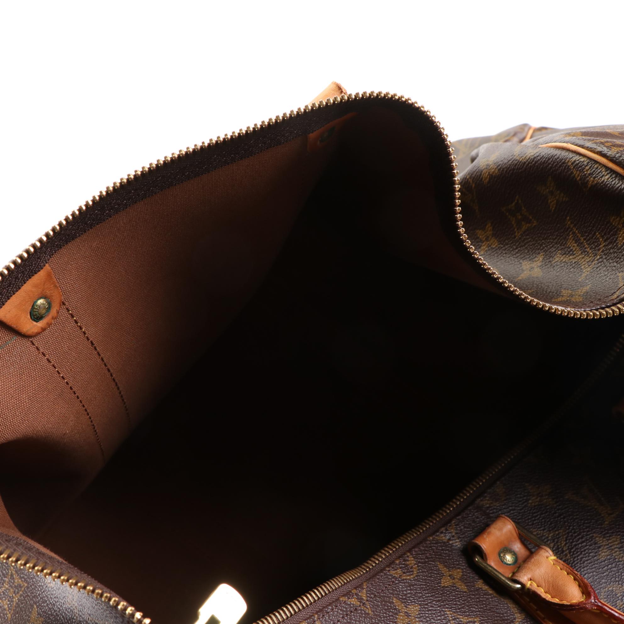 Louis Vuitton Keepall 55 in Monogram Canvas and Vachetta Leather