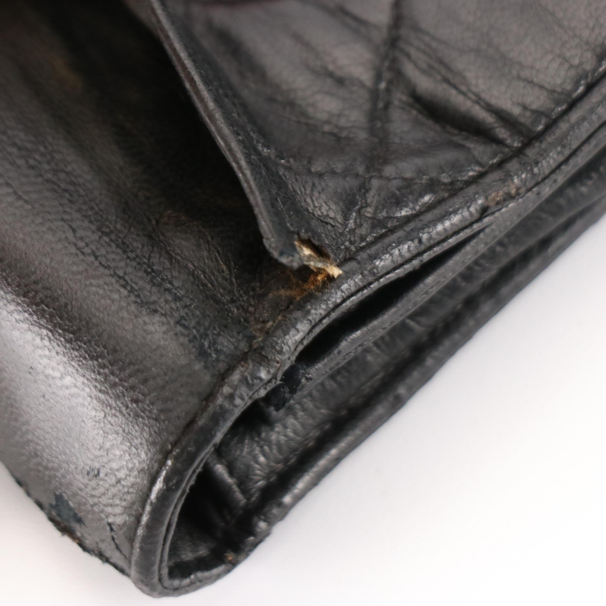 Chanel CC Small Flap Shoulder Bag in Black Quilted Lambskin Leather