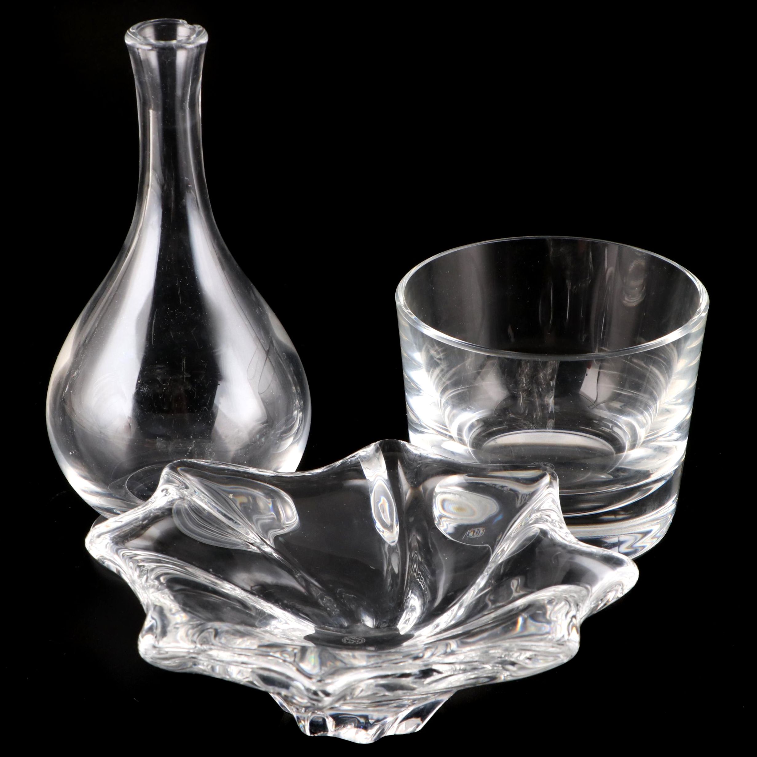 Baccarat Crystal Decanter and Bowls