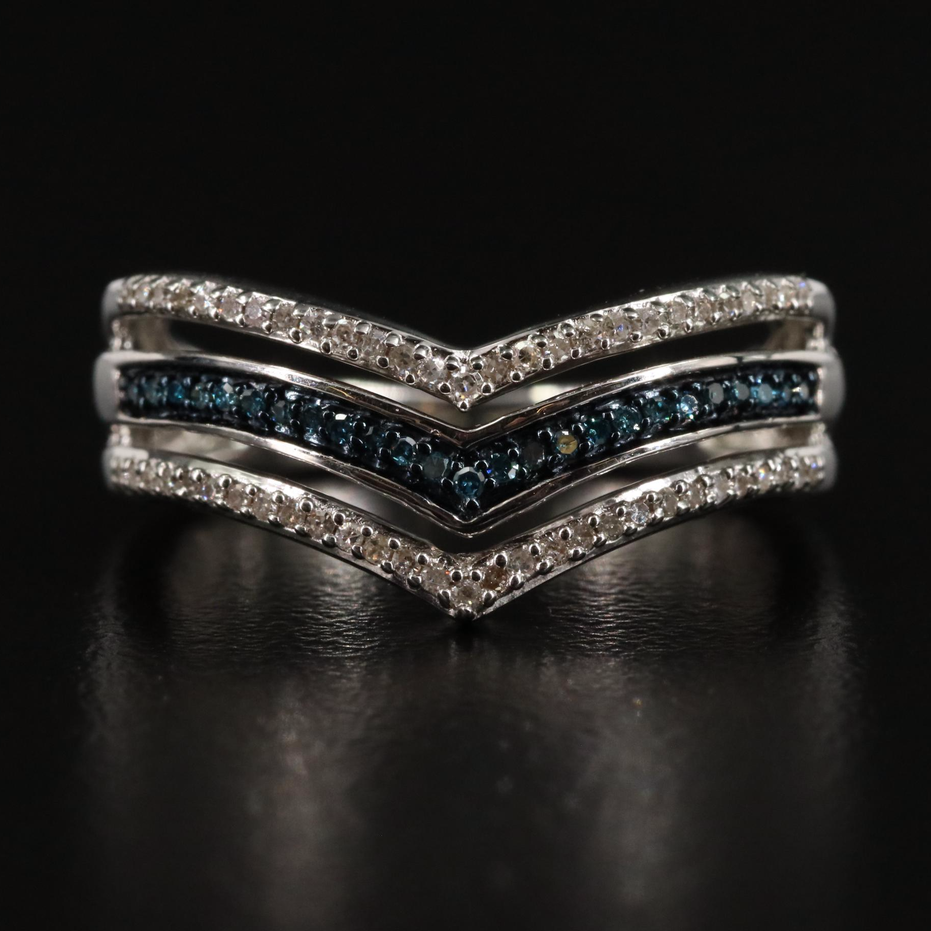 Sterling 0.21 CTW Diamond Ring