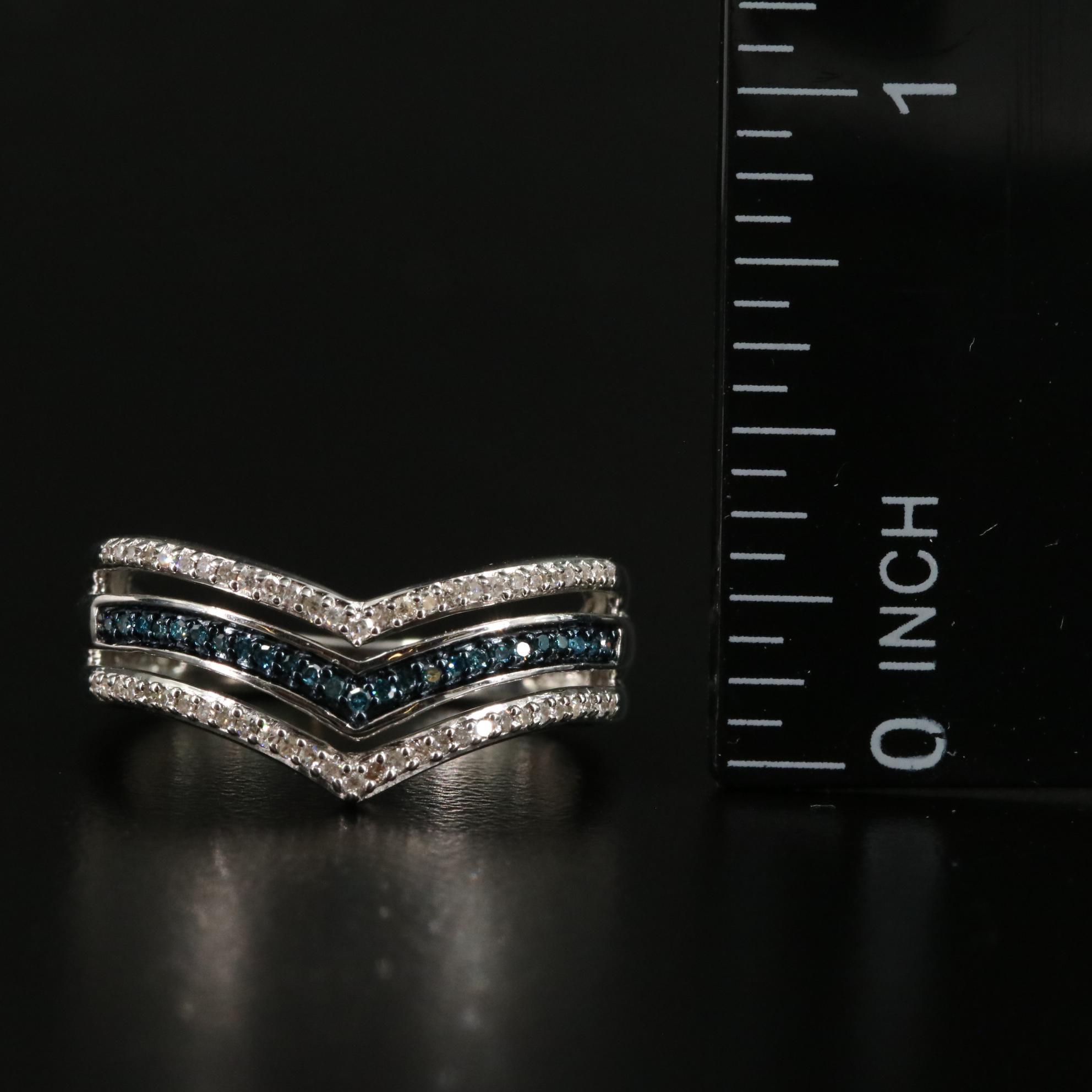 Sterling 0.21 CTW Diamond Ring