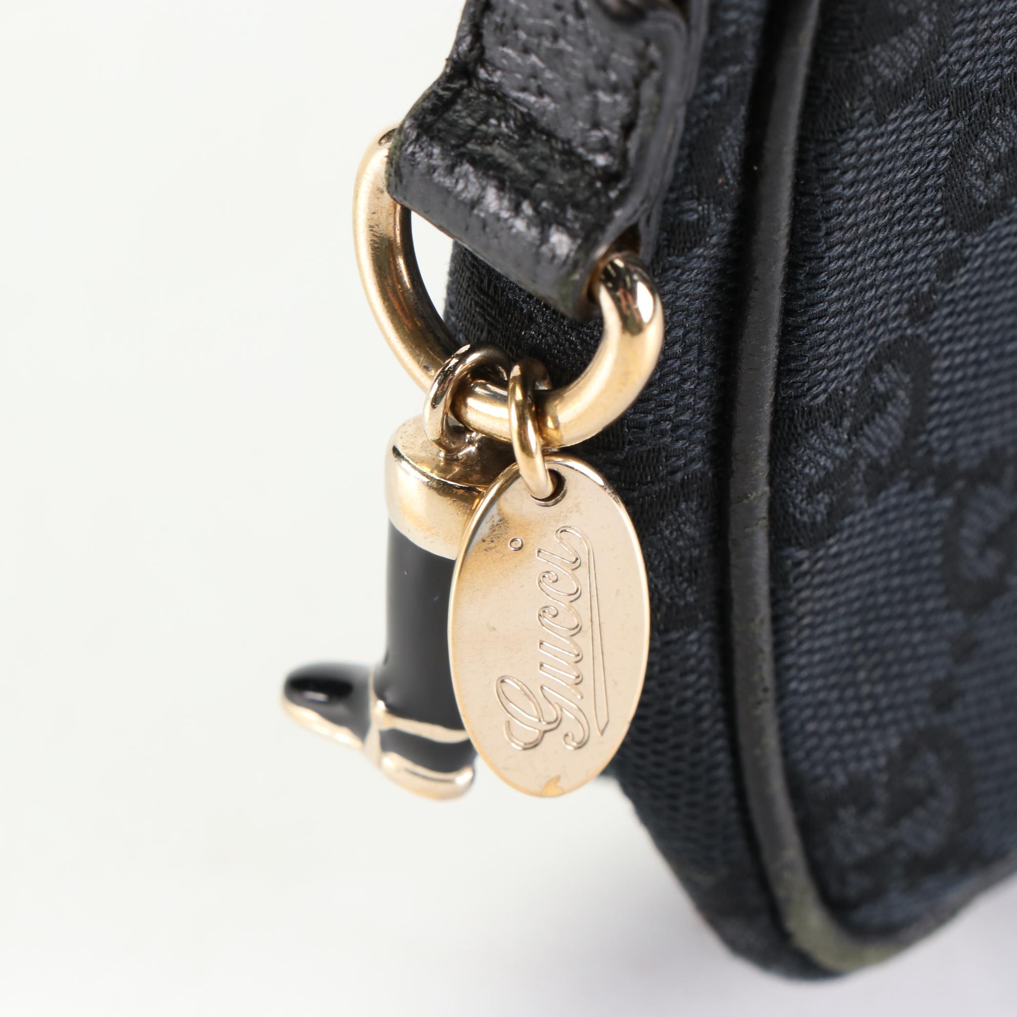 Gucci Icon GG Canvas and Cinghiale Leather Pochette Bag