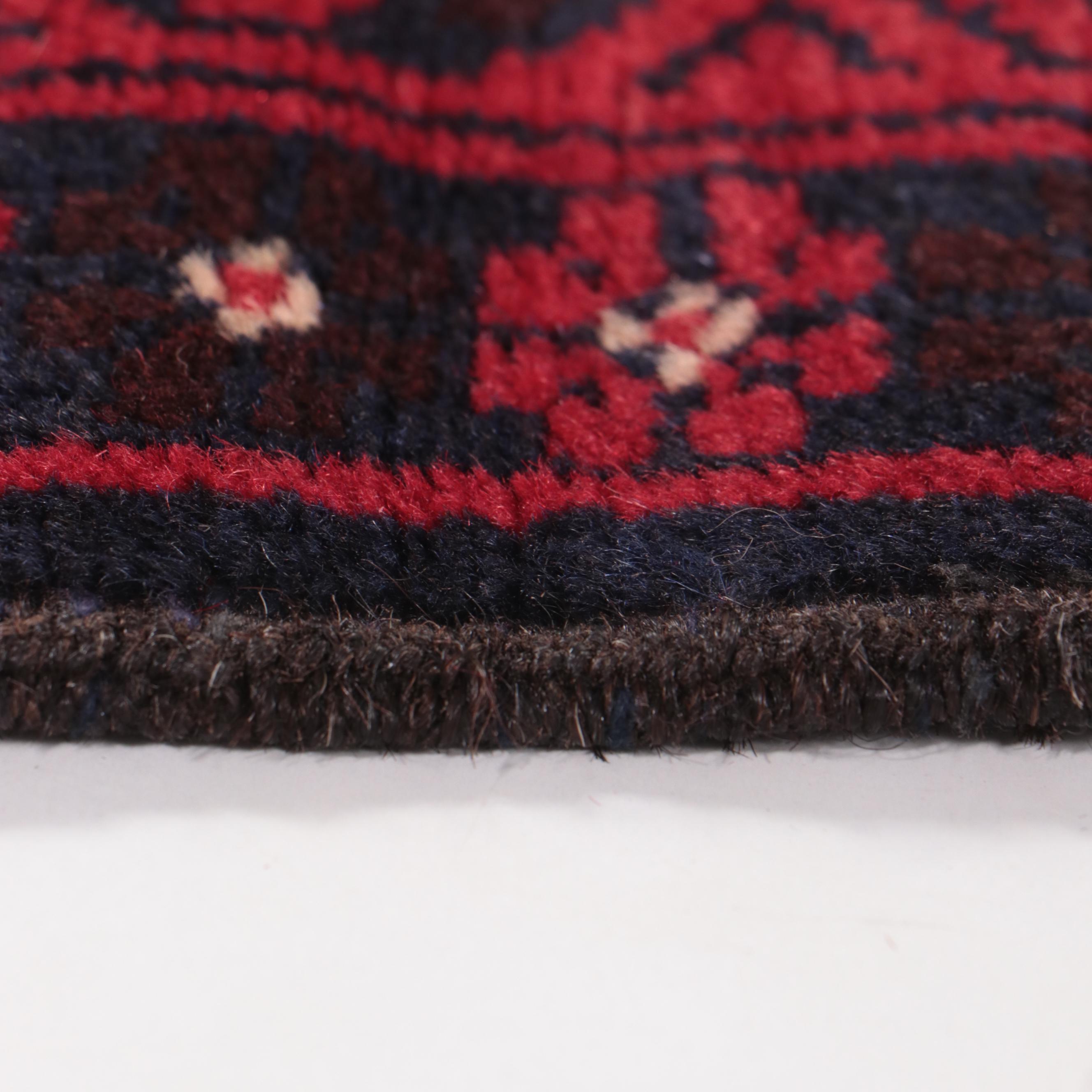 2'10 x 4'10 Hand-Knotted Afghan Baluch Prayer Rug